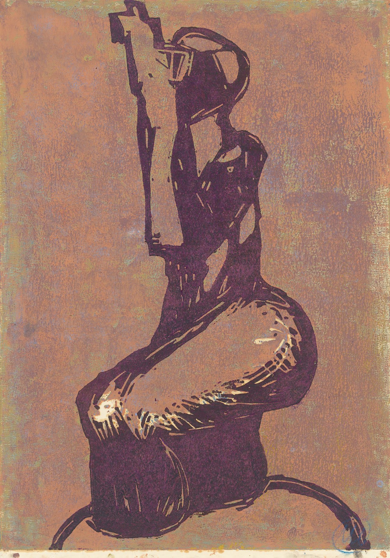 This picture shows the following artwork: Markus Lüpertz. Clitunno. Circa 1990.