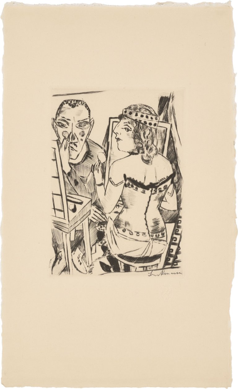 This picture shows the following artwork: Max Beckmann. ”Garderobe”. 1921.