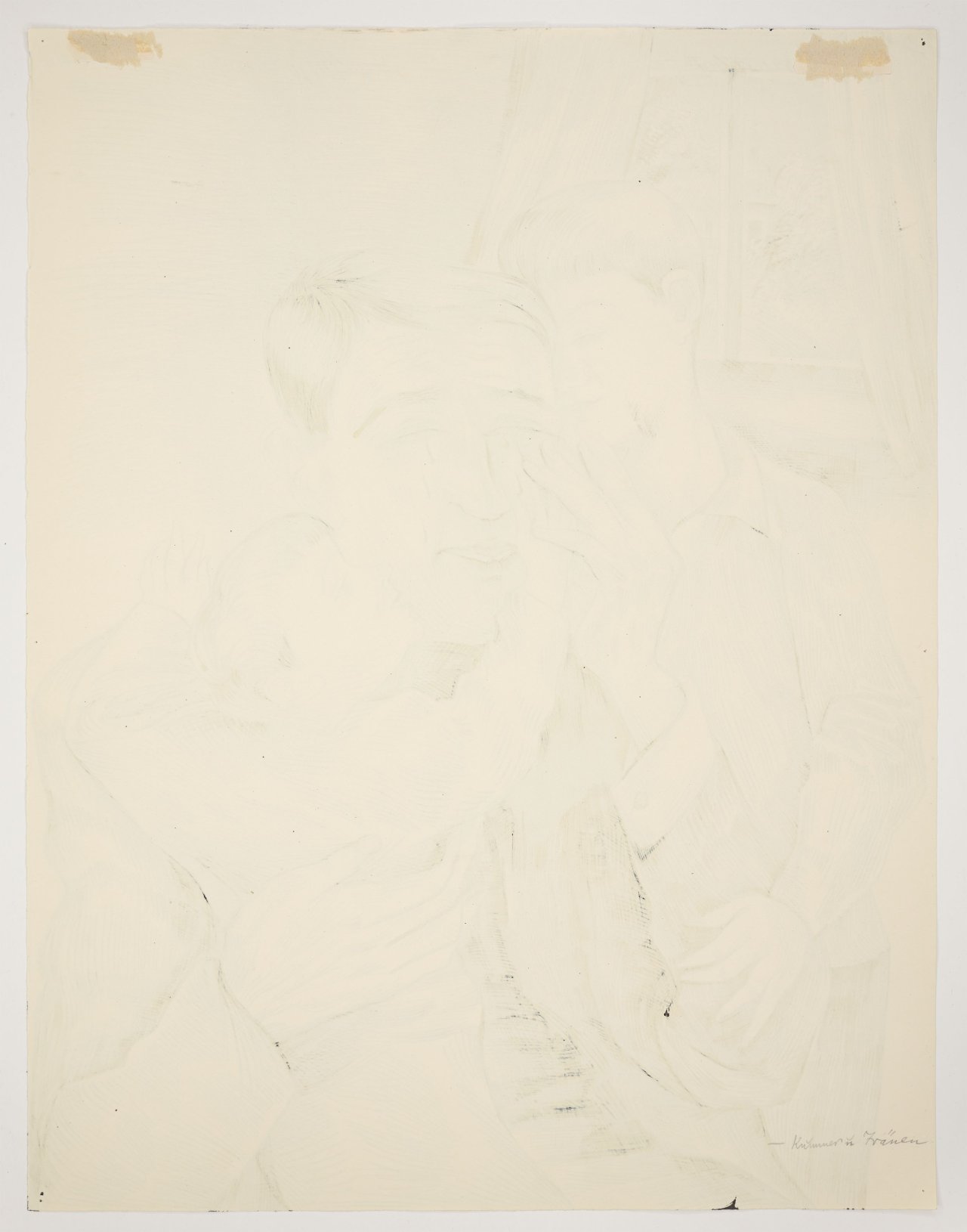 This picture shows the following artwork: Conrad Felixmüller. ”Kummer und Tränen”. 1928.