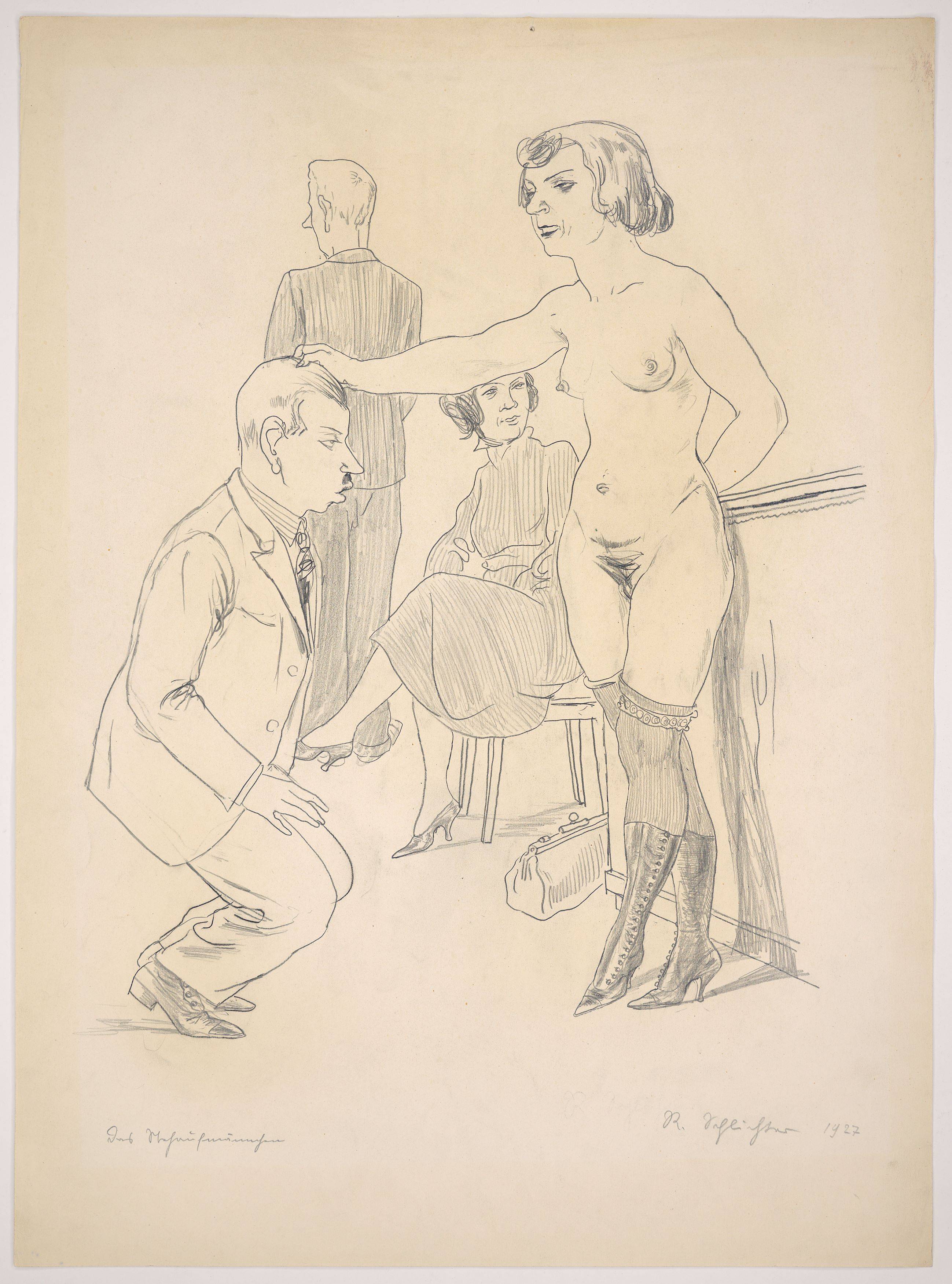 Auf diesem Bild ist das folgende Kunstwerk zu sehen: Rudolf Schlichter. „Das Stehaufmännchen“. 1927.