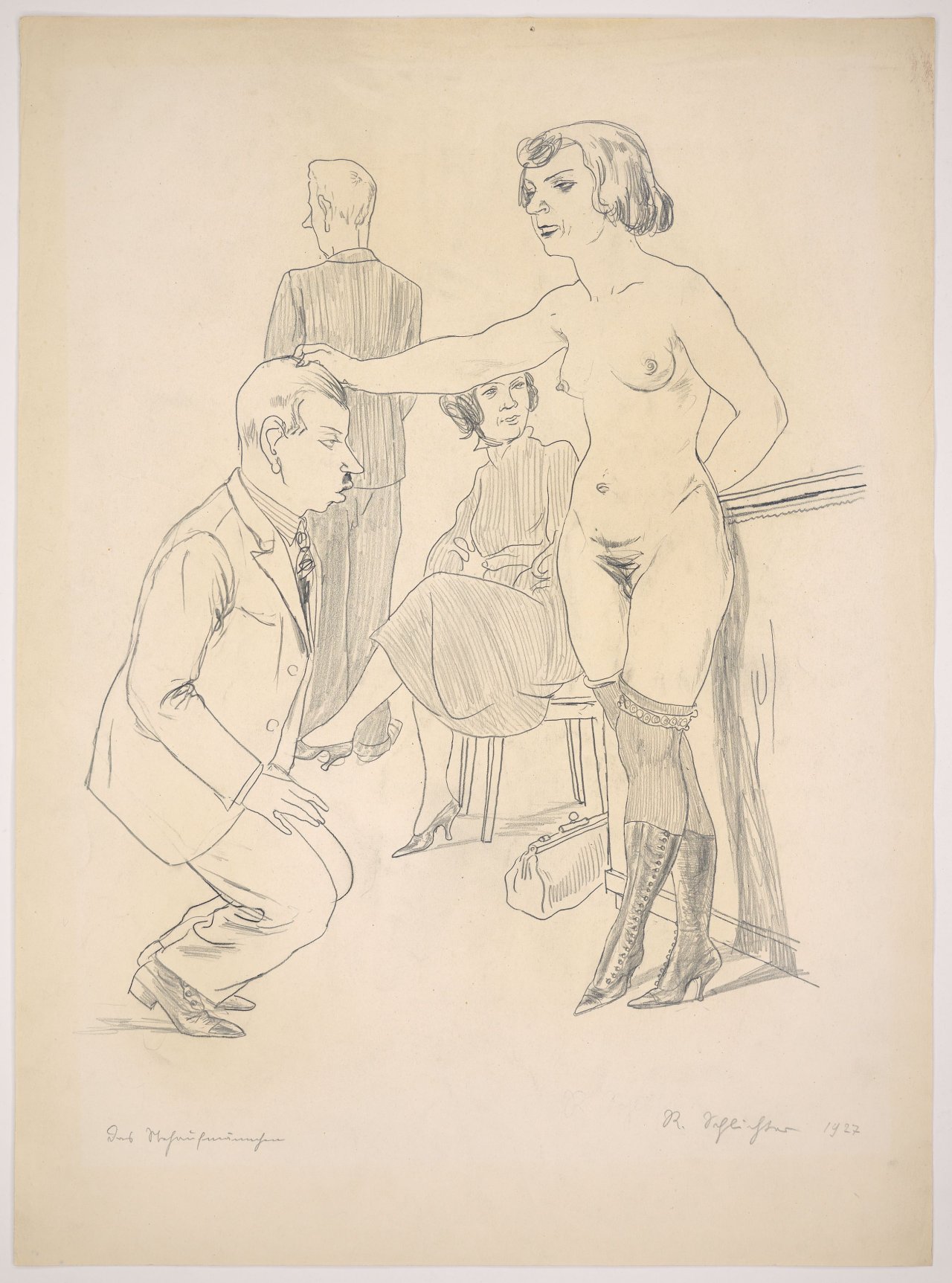 Auf diesem Bild ist das folgende Kunstwerk zu sehen: Rudolf Schlichter. „Das Stehaufmännchen“. 1927.