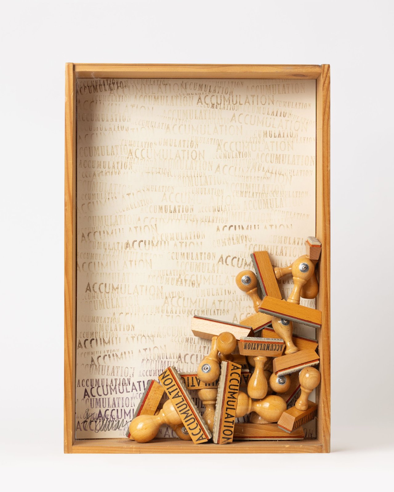 This picture shows the following artwork:  Arman. ”Accumulation”. 1973.