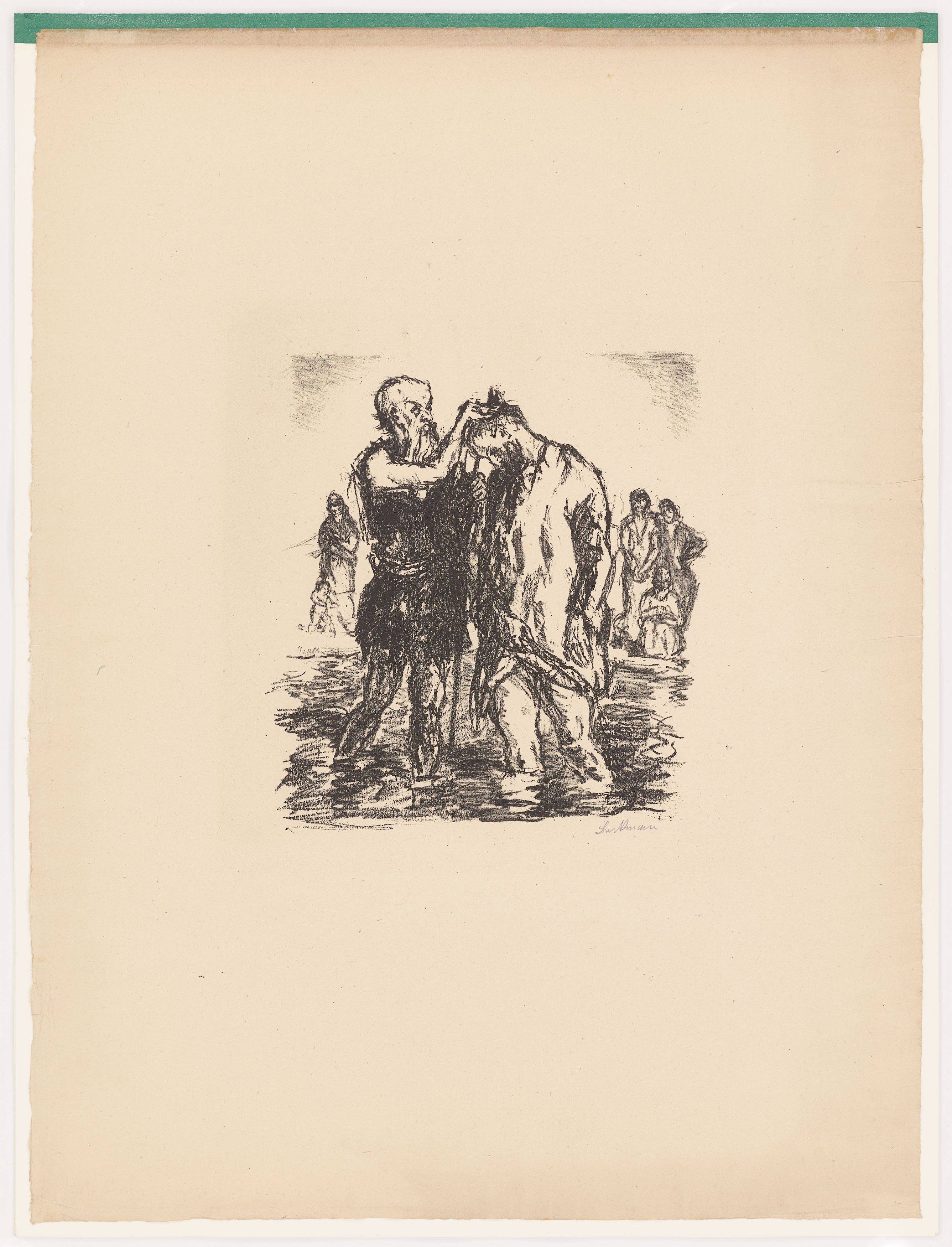 Auf diesem Bild ist das folgende Kunstwerk zu sehen: Max Beckmann. „Sechs Lithographien zum Neuen Testament“. 1911/17.