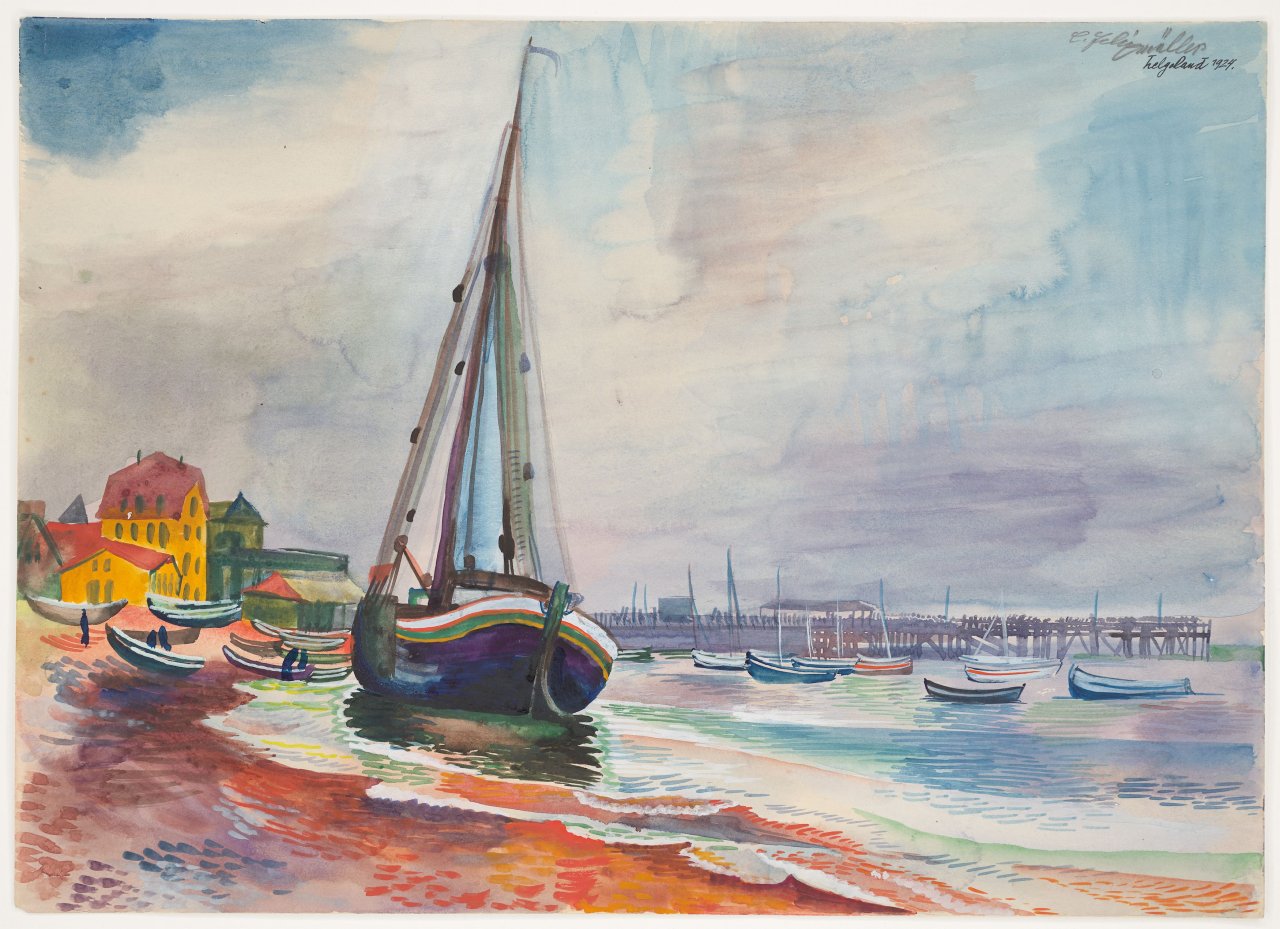 Auf diesem Bild ist das folgende Kunstwerk zu sehen: Conrad Felixmüller. „Helgoland“. 1924.