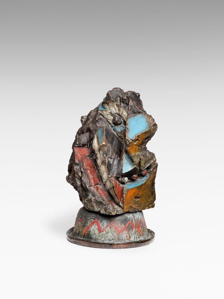 Auf diesem Bild ist das folgende Kunstwerk zu sehen: Markus Lüpertz. Tourist, aus der Serie „Die Bürger von Florenz“. 1983.