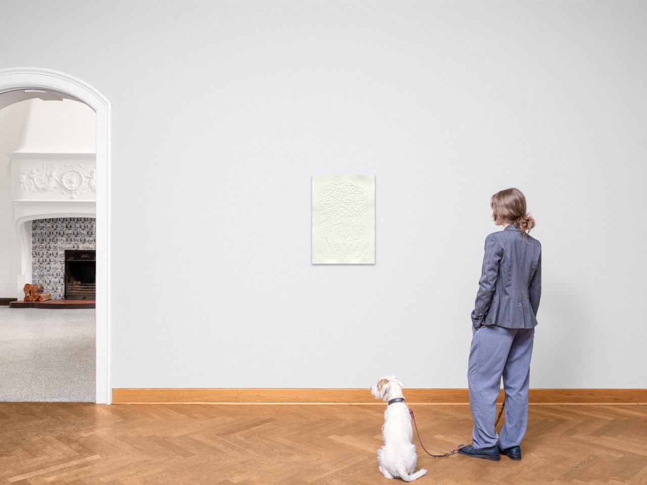 Auf diesem Bild ist das folgende Kunstwerk zu sehen: Günther Uecker. „Baum“. 2006.