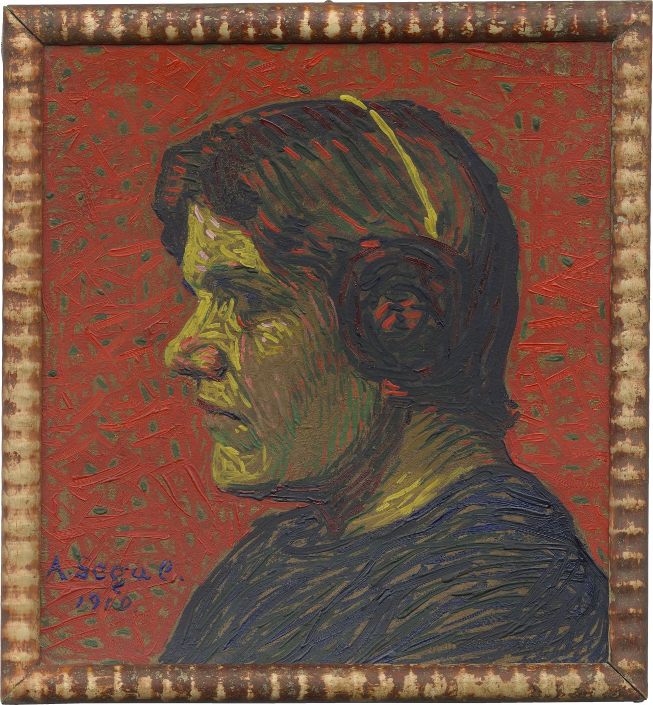 This picture shows the following artwork: Arthur Segal. Portrait Emmy Nienburg. 1910.