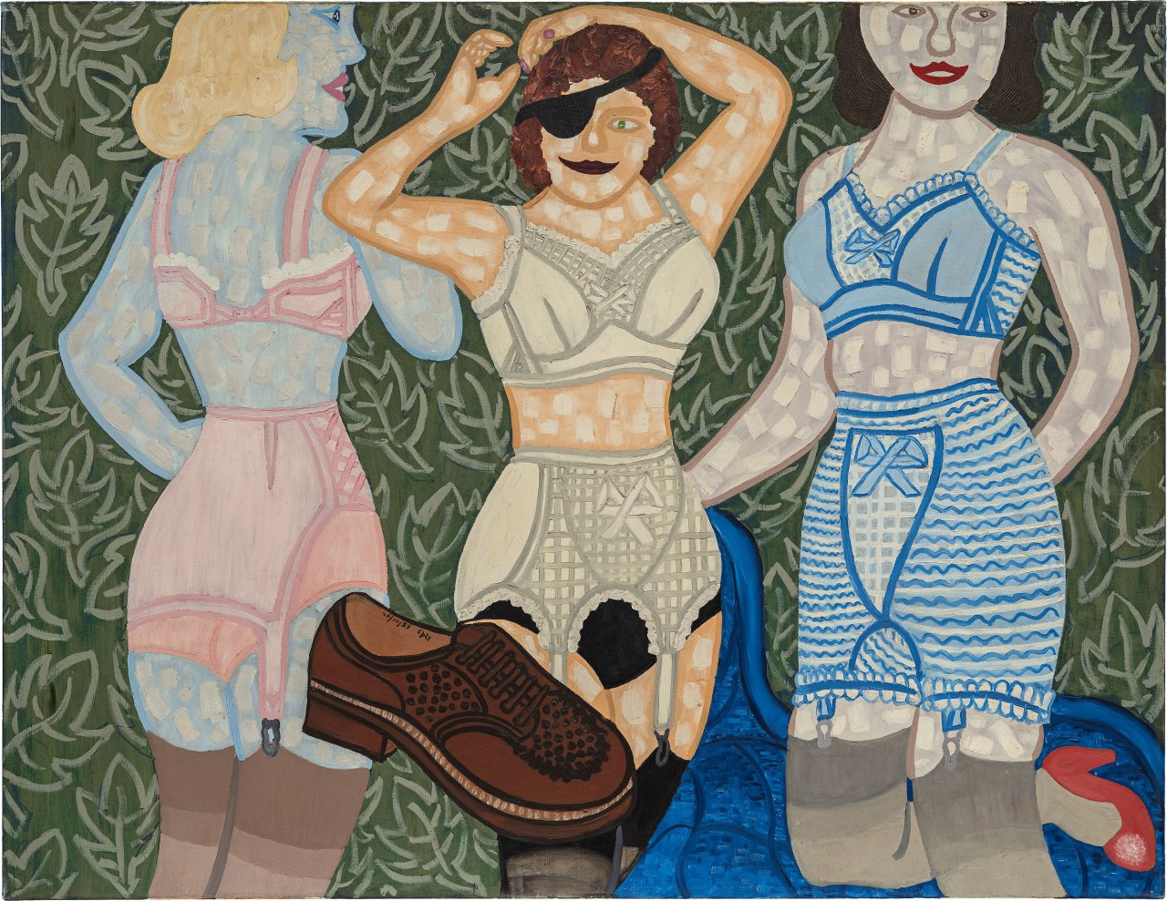 This picture shows the following artwork: William N. Copley. Unijambiste. 1953.