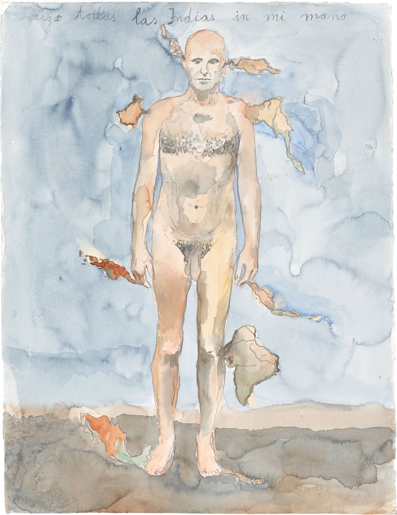 This picture shows the following artwork: Anselm Kiefer. ”Traigo todas Ias Indias en mi mano”. 1995.