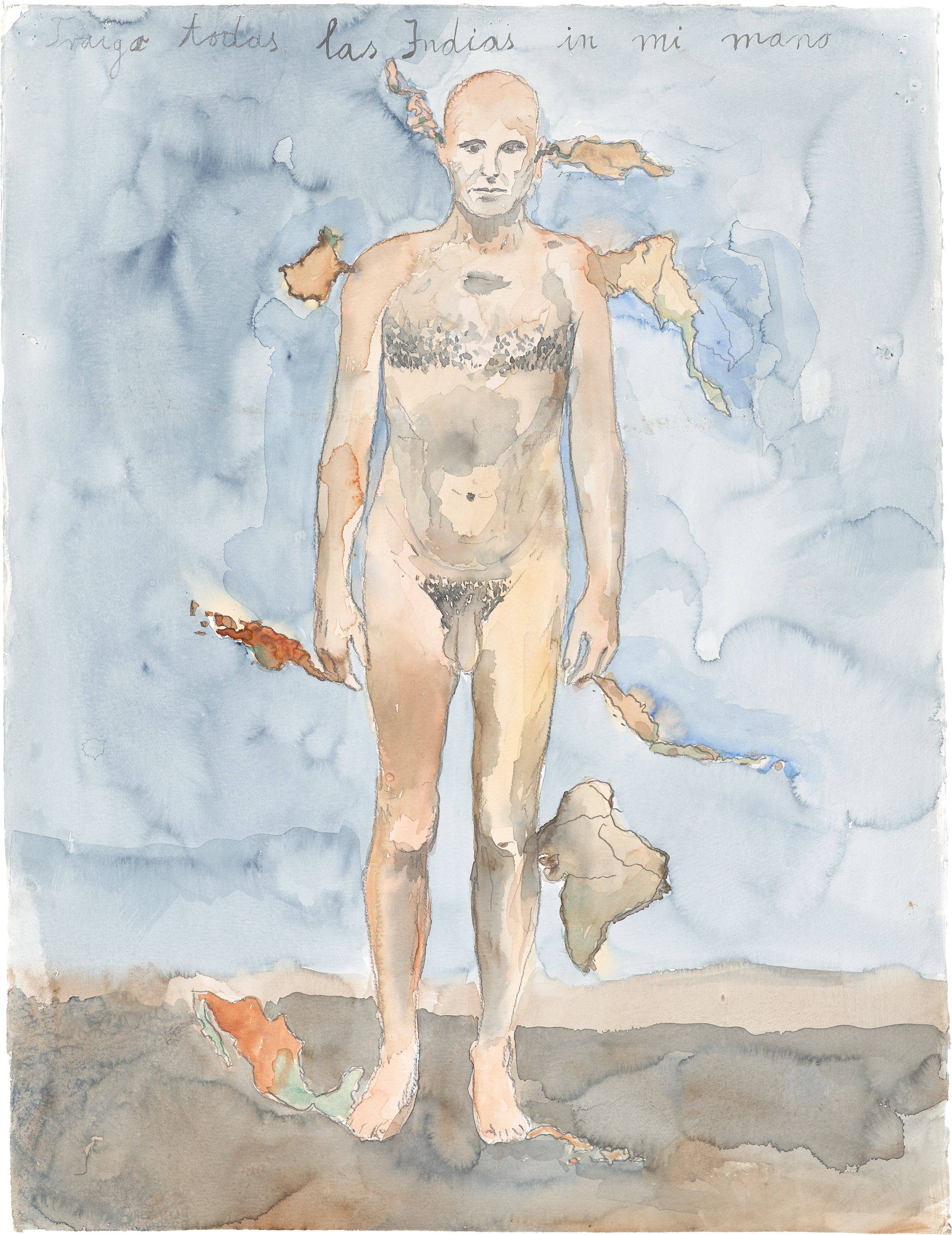 This picture shows the following artwork: Anselm Kiefer. ”Traigo todas Ias Indias en mi mano”. 1995.