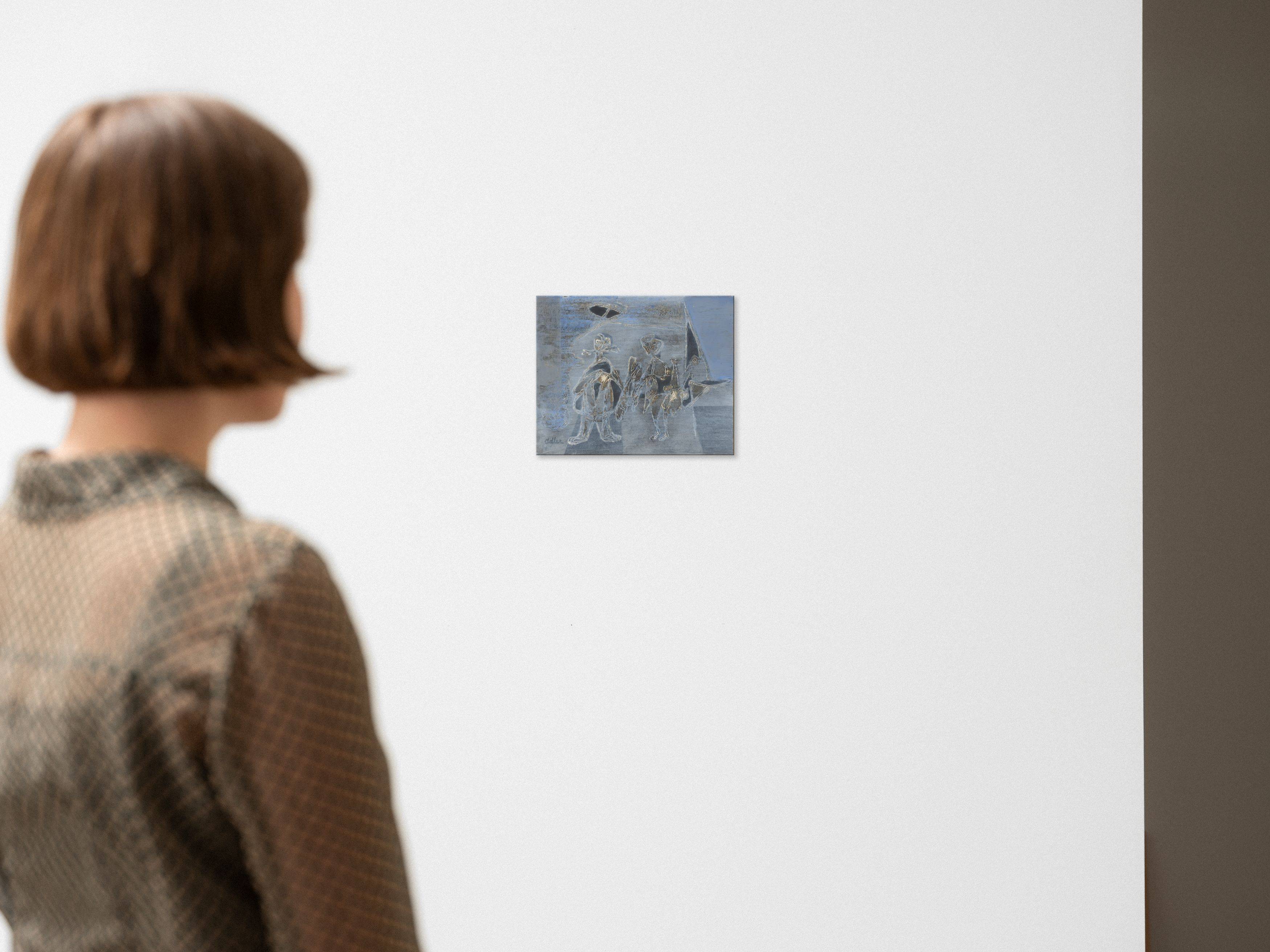 This picture shows the following artwork: Jankel Adler. ”Illustration to Kafka”. 1948.