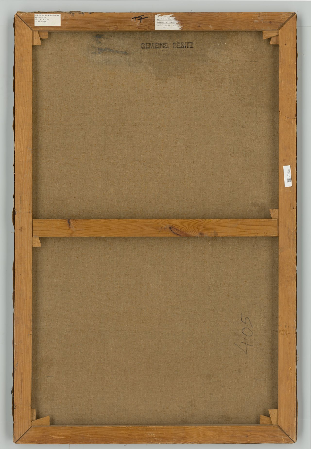 This picture shows the following artwork: Conrad Felixmüller. ”Nackter Rücken”. 1927.