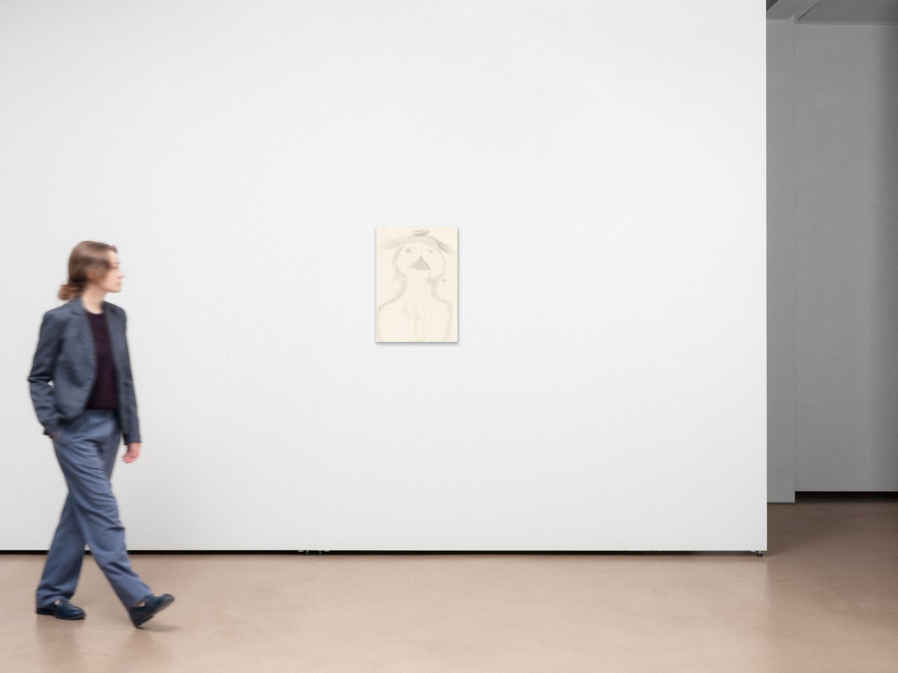 Auf diesem Bild ist das folgende Kunstwerk zu sehen: Gerhard Altenbourg. „Das Mädchen mit dem Traum vom Riesenpenis“. 1966.