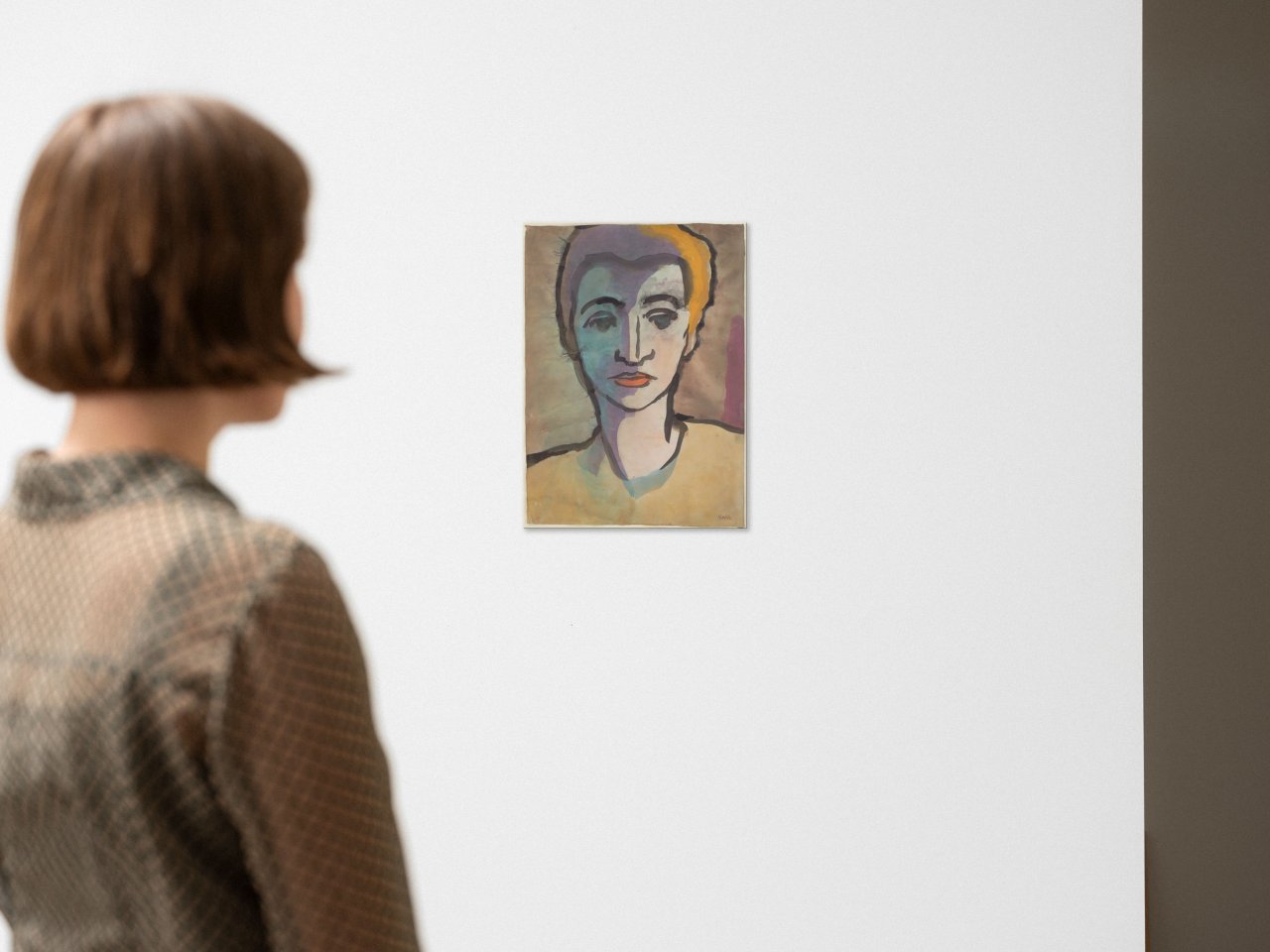 This picture shows the following artwork: Emil Nolde. ”Frauenbildnis”. 1920s.