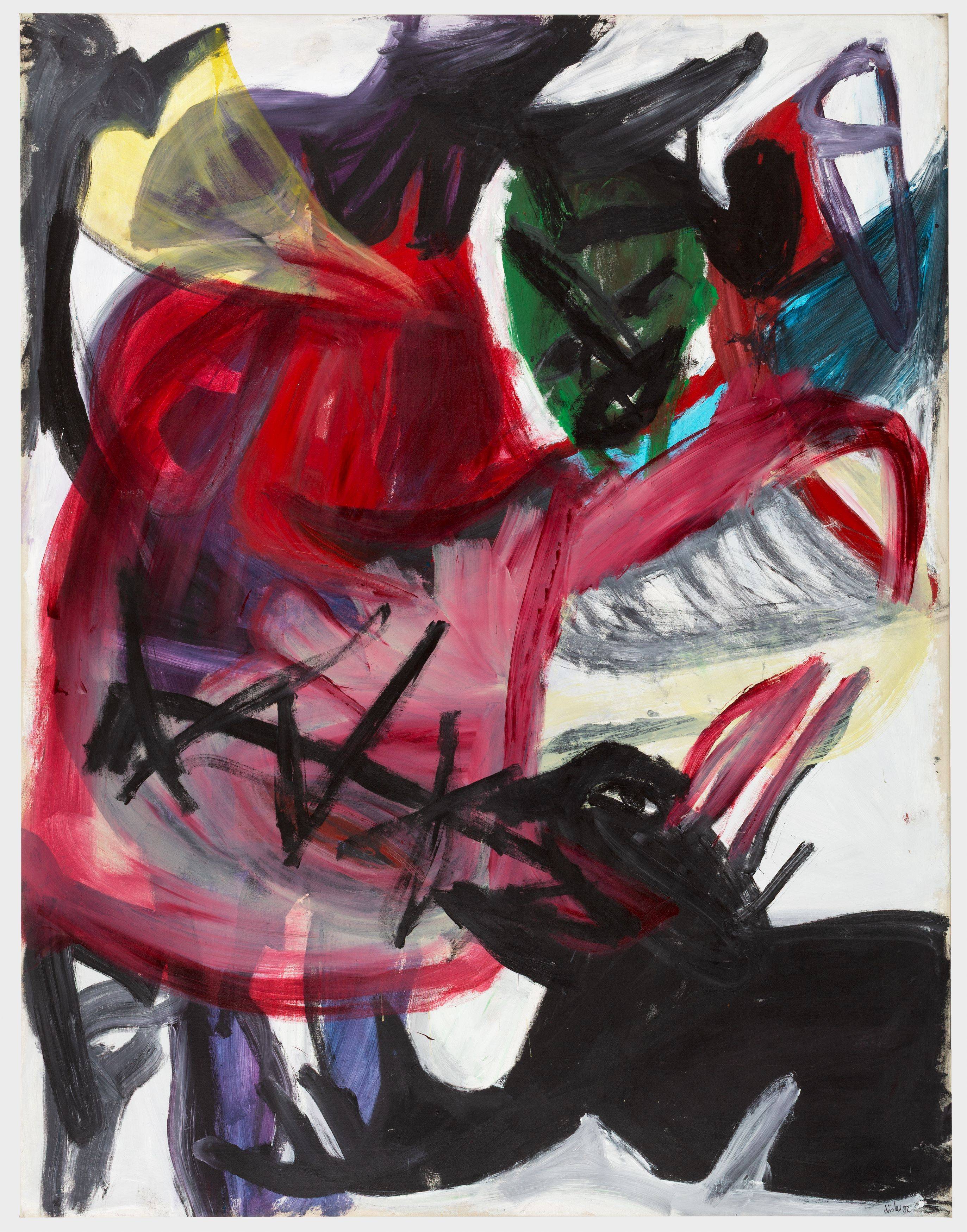 This picture shows the following artwork: Martin Disler. Untitled. 1982.