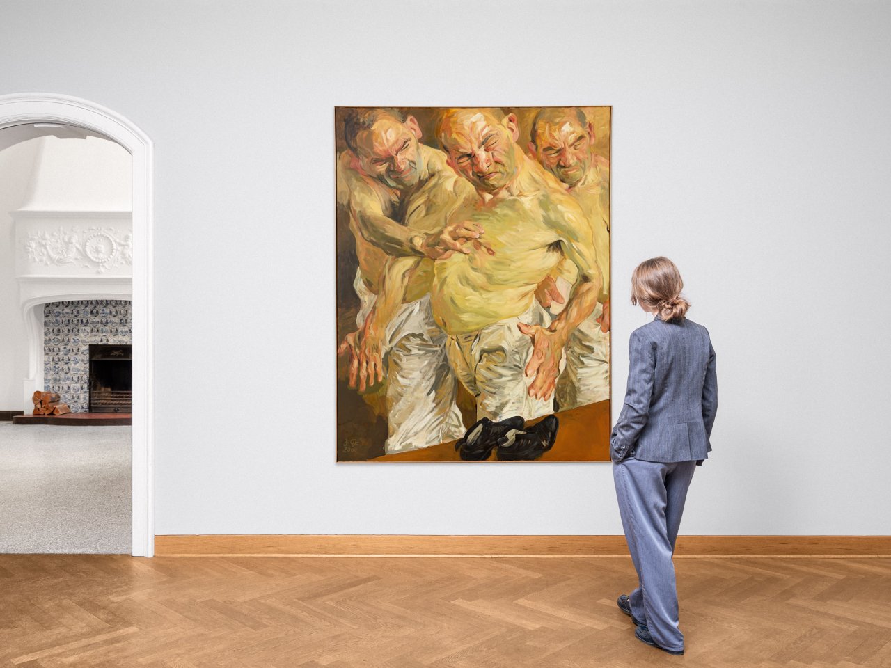 This picture shows the following artwork: Johannes Grützke. Self-portrait. 2000.