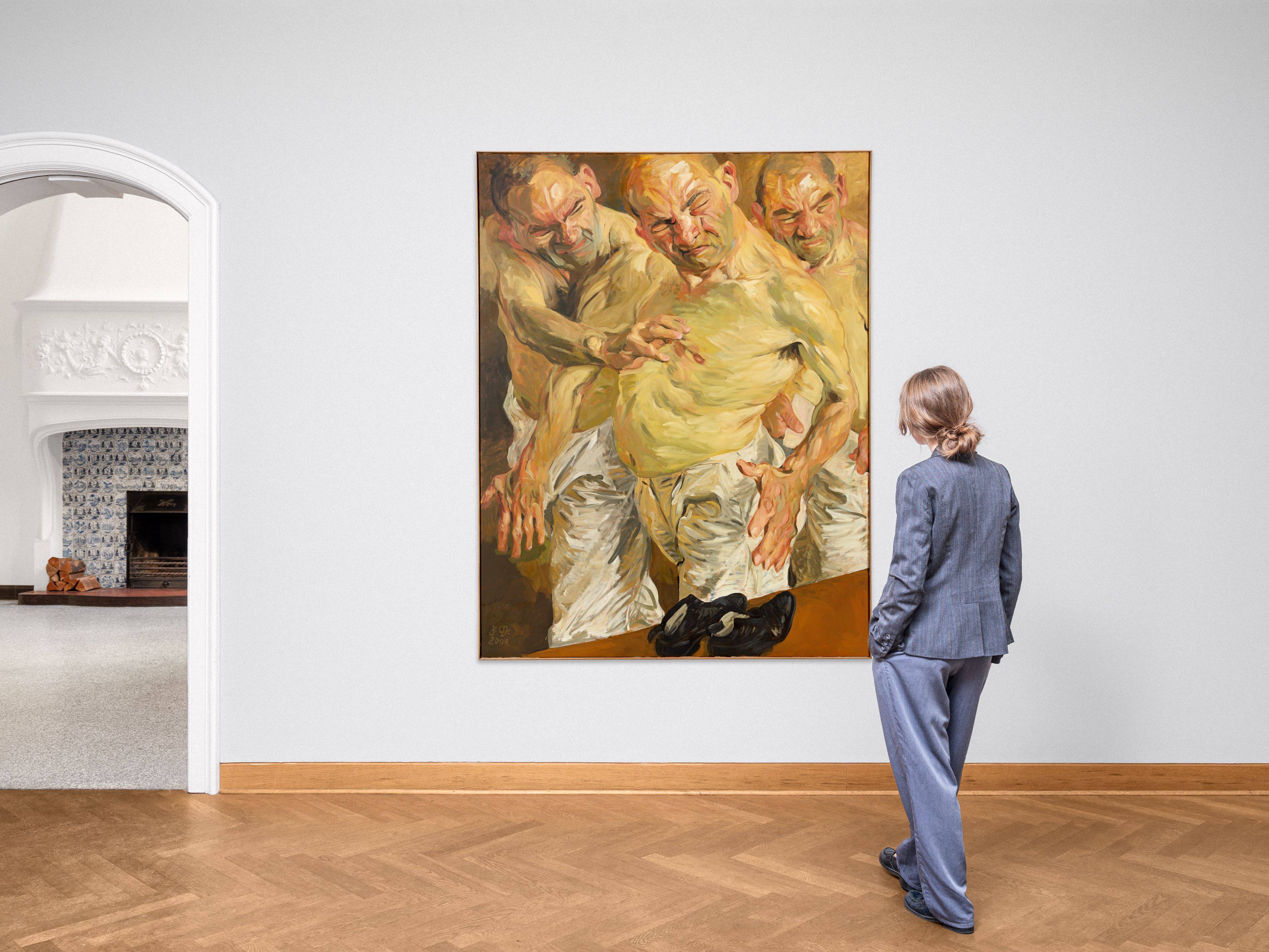 This picture shows the following artwork: Johannes Grützke. Self-portrait. 2000.