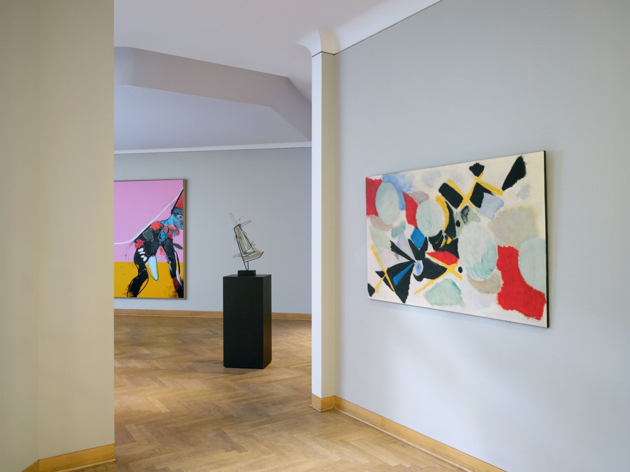 This picture shows the following artwork: Ernst Wilhelm Nay. ”In gelber Begleitung”. 1955.