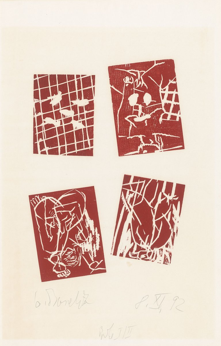 This picture shows the following artwork: Georg Baselitz. Untitled. 1992.