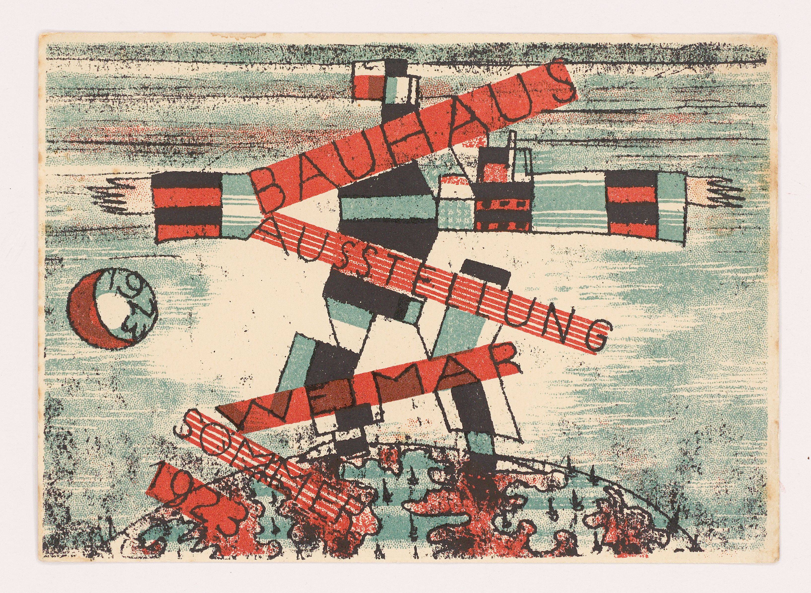 Auf diesem Bild ist das folgende Kunstwerk zu sehen: Ludwig Hirschfeld-Mack. „Bauhaus Ausstellung Weimar Sommer 1923“. 1923.