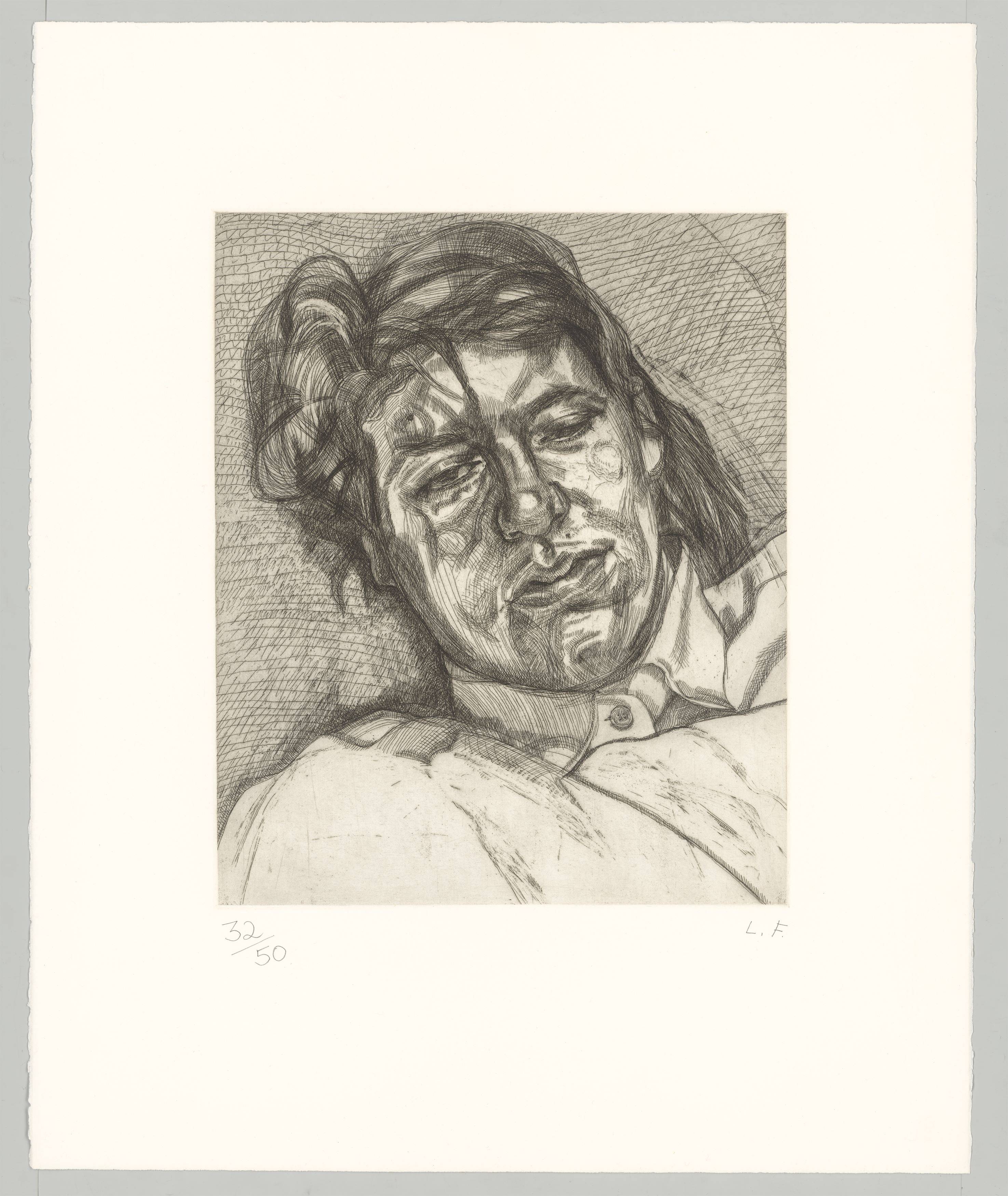 This picture shows the following artwork: Lucian Freud. ”Bella”. 1987.