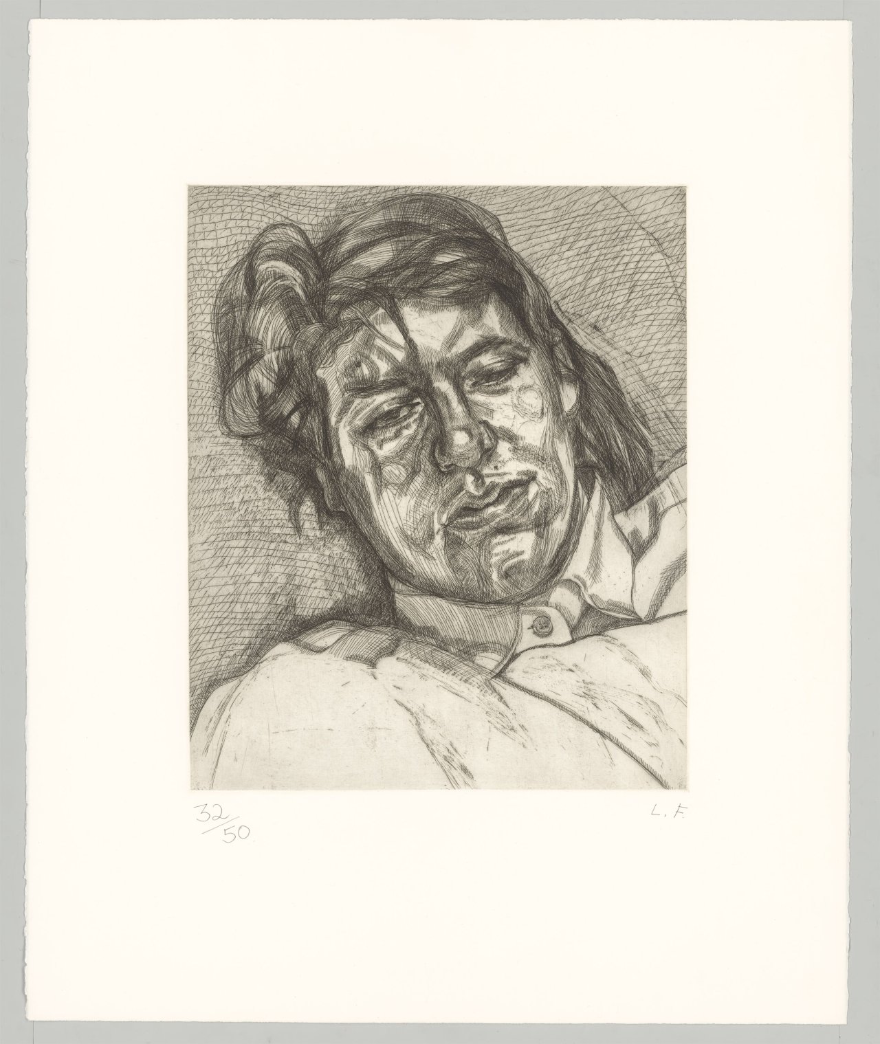 This picture shows the following artwork: Lucian Freud. ”Bella”. 1987.