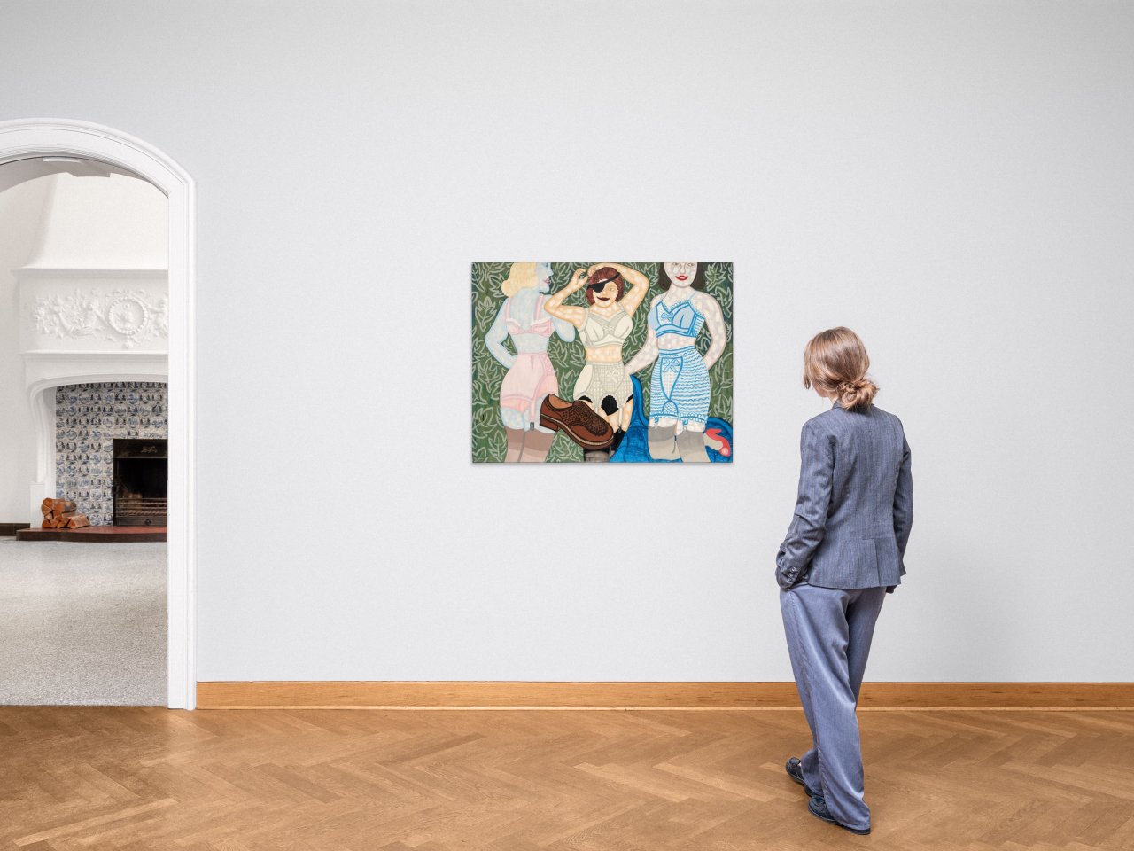 This picture shows the following artwork: William N. Copley. Unijambiste. 1953.