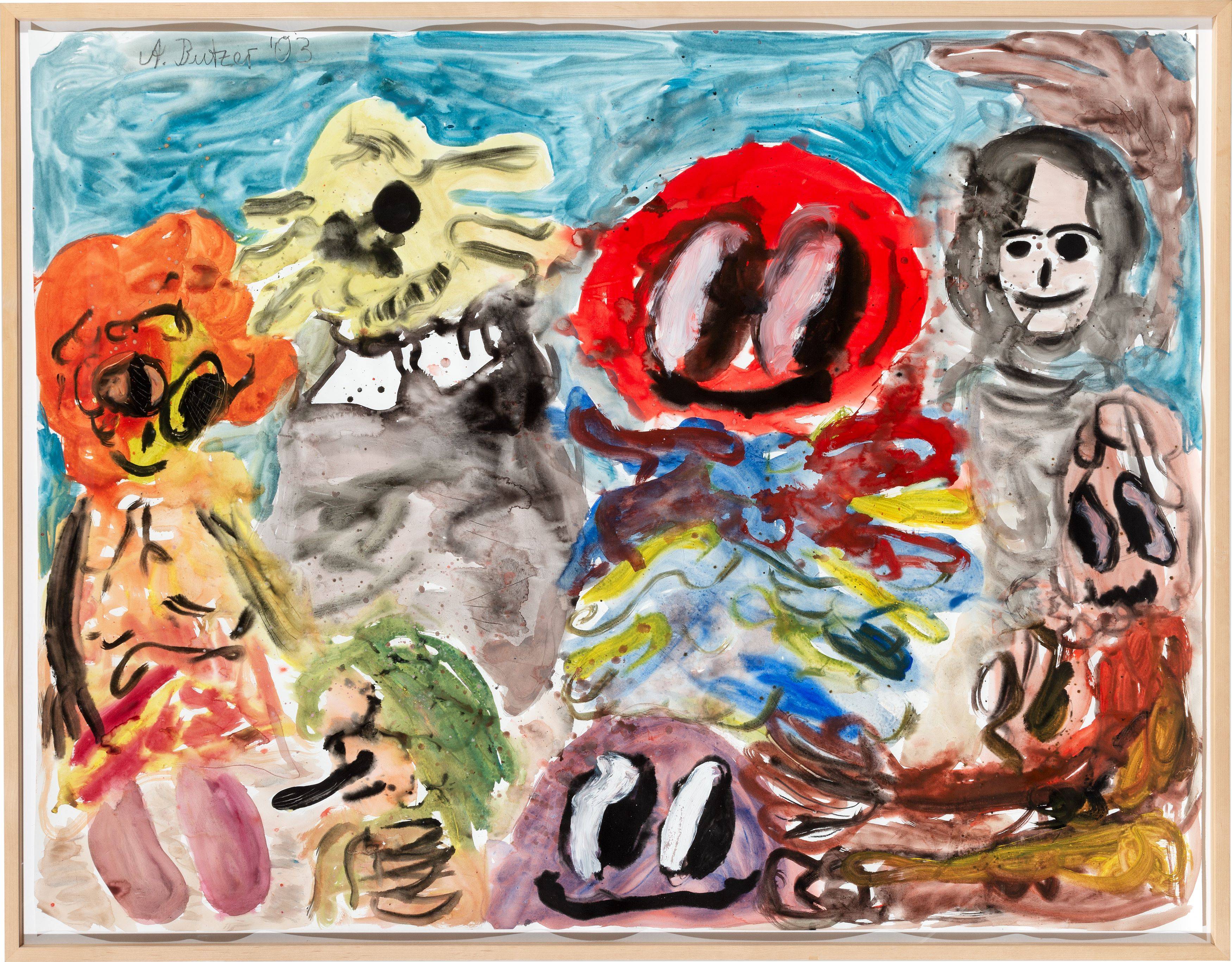 Auf diesem Bild ist das folgende Kunstwerk zu sehen: André Butzer. Ohne Titel. 2003.