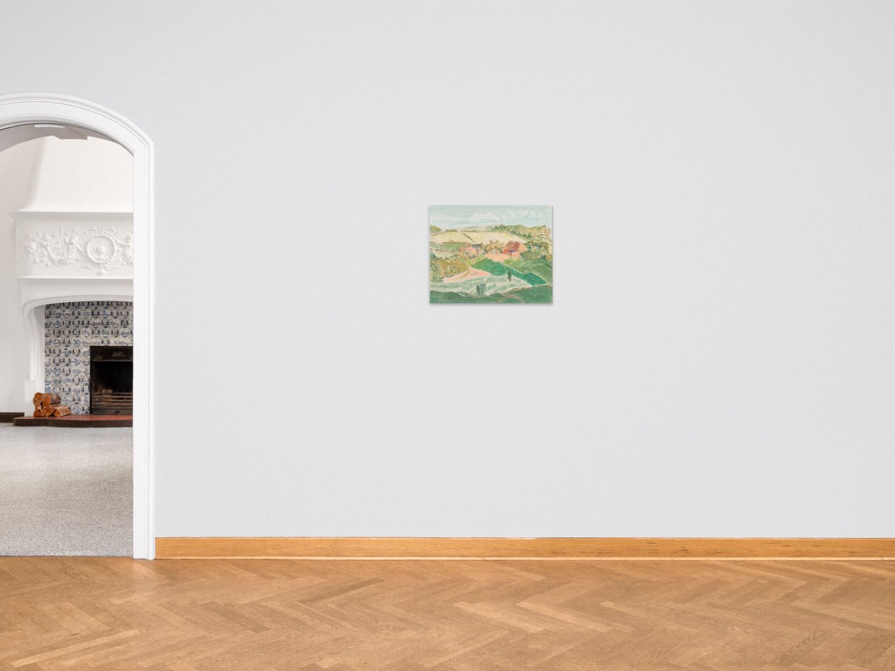 Auf diesem Bild ist das folgende Kunstwerk zu sehen: Erich Heckel. „Landschaft in Angeln“. 1929.