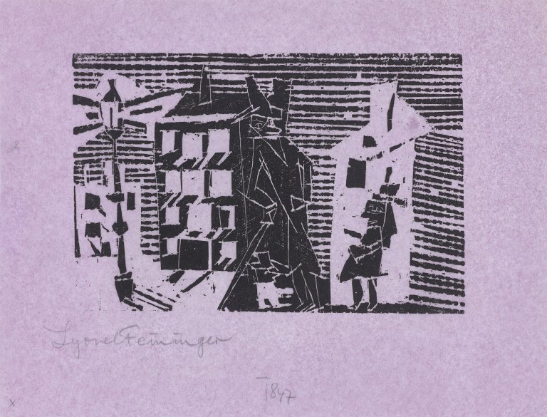This picture shows the following artwork: Lyonel Feininger. ”Nacht”. 1918.