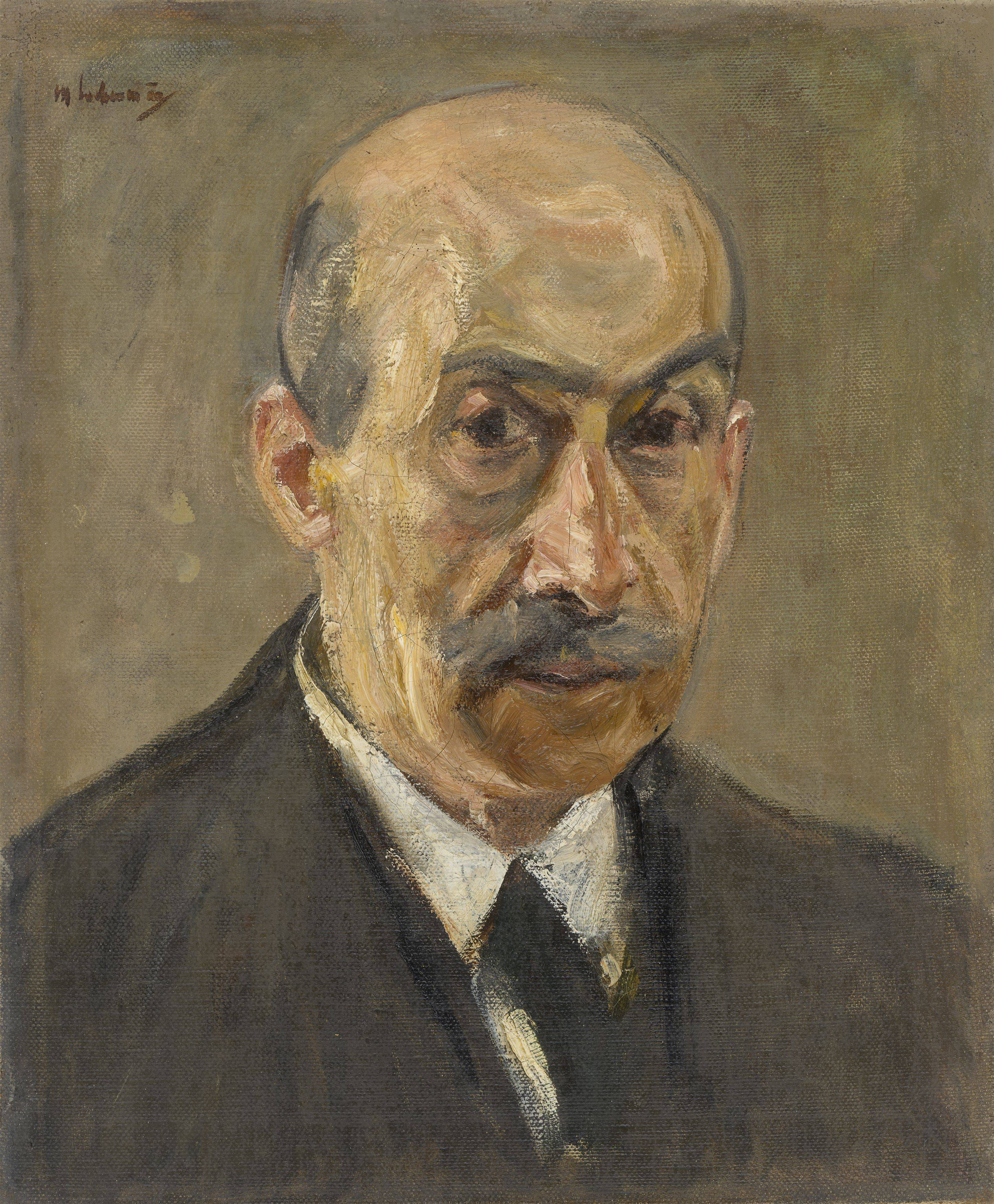 Auf diesem Bild ist das folgende Kunstwerk zu sehen: Max Liebermann. „Selbstbildnis“. 1919/22.