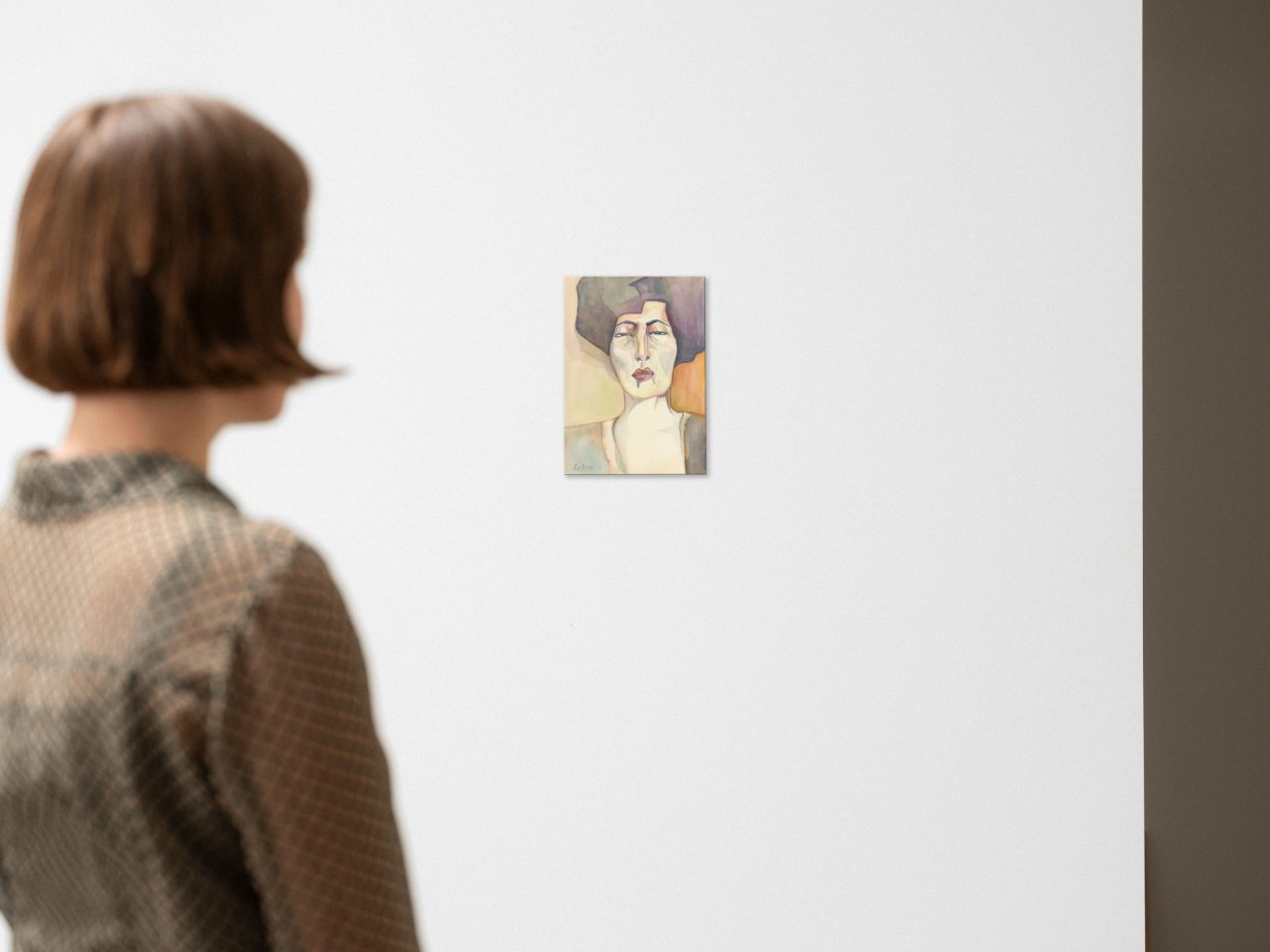This picture shows the following artwork: Carl Lohse. Portrait of a woman.