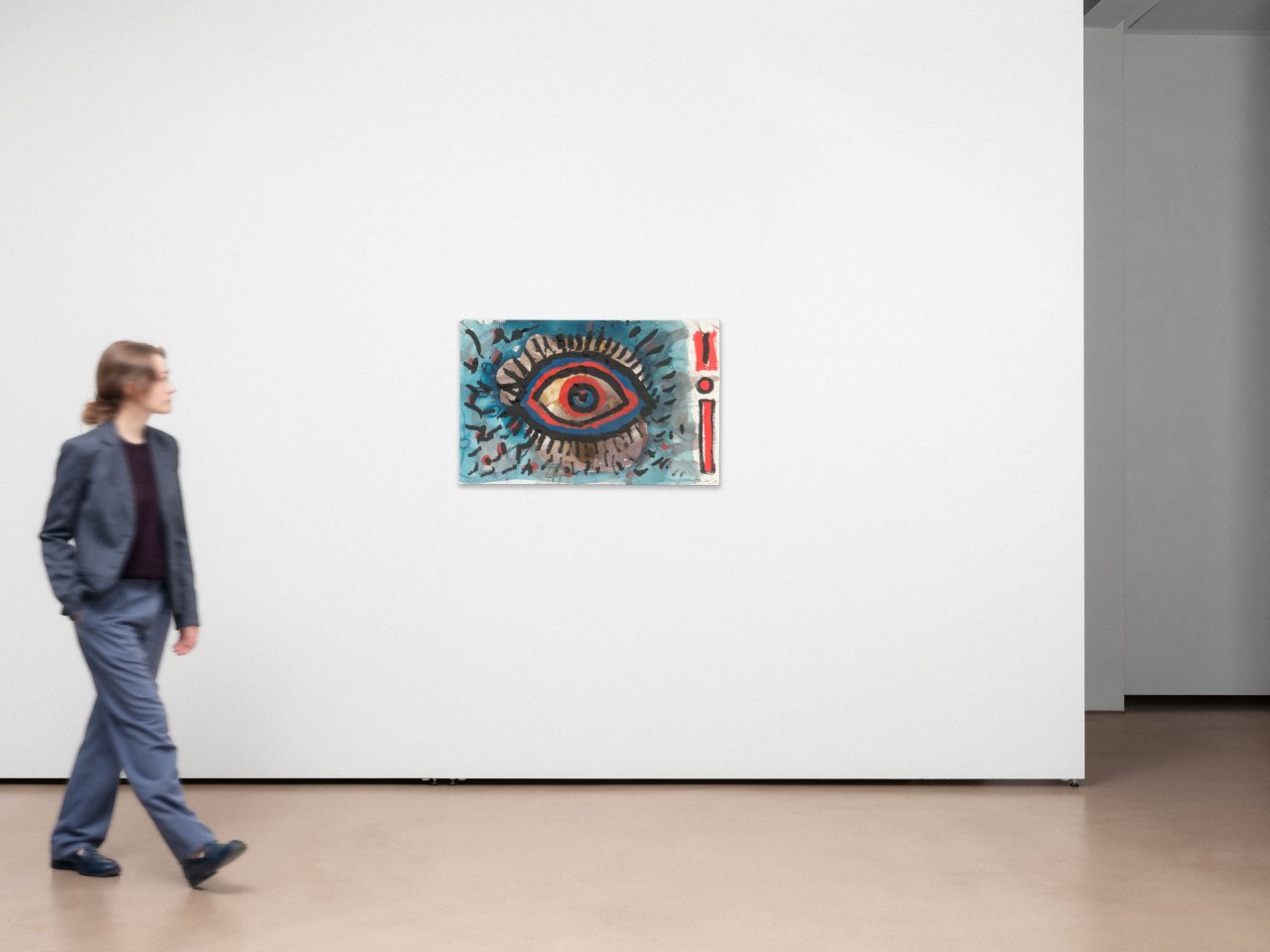 This picture shows the following artwork: A.R. Penck. ”Auge (hinter TM)”. 1989.