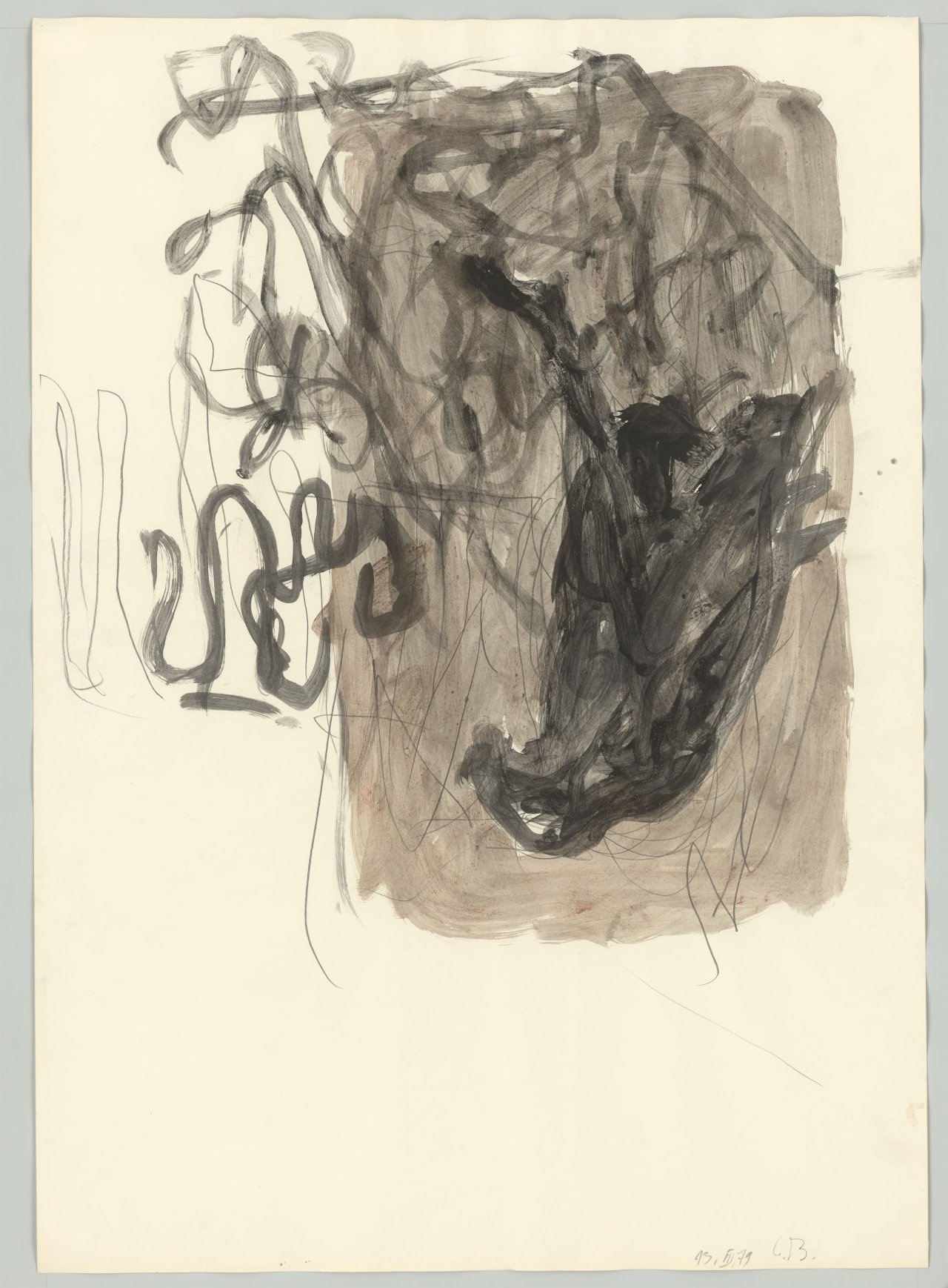 Auf diesem Bild ist das folgende Kunstwerk zu sehen: Georg Baselitz. Adler. 1979.