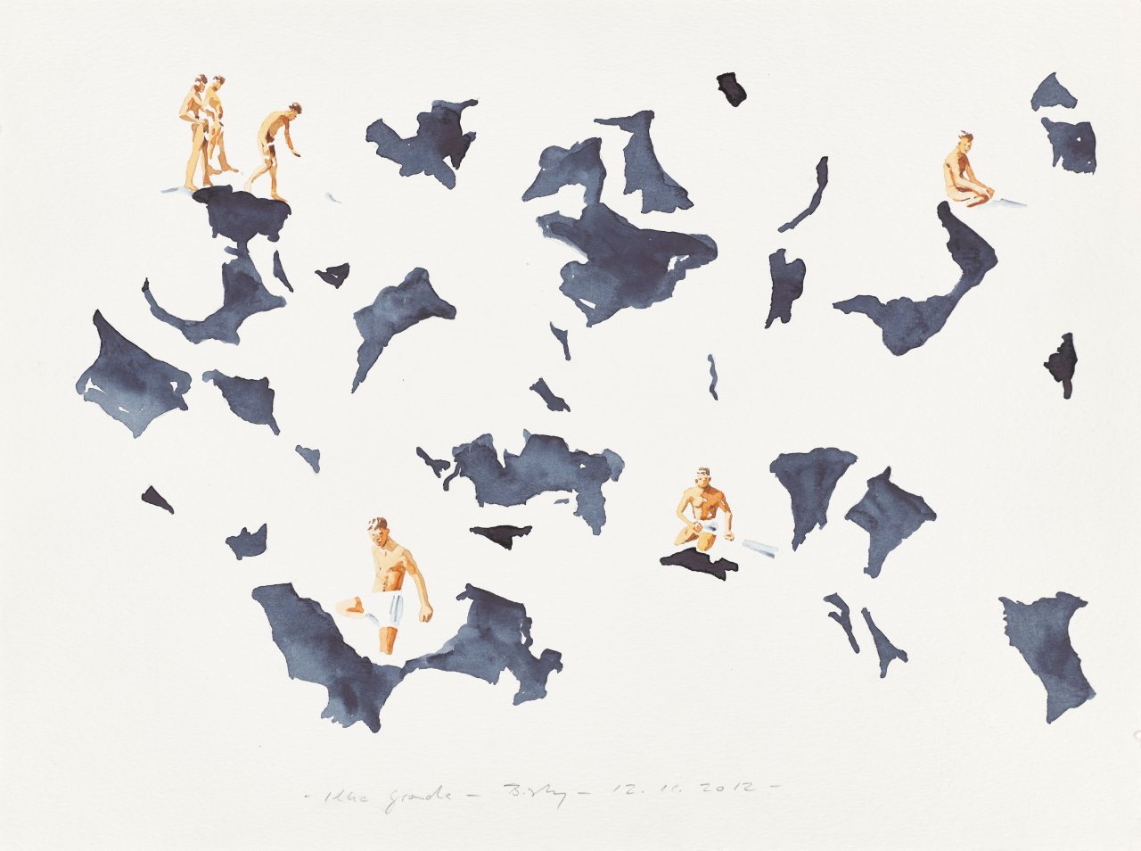 This picture shows the following artwork: Norbert Bisky. ”Ilha Grande”. 2012.
