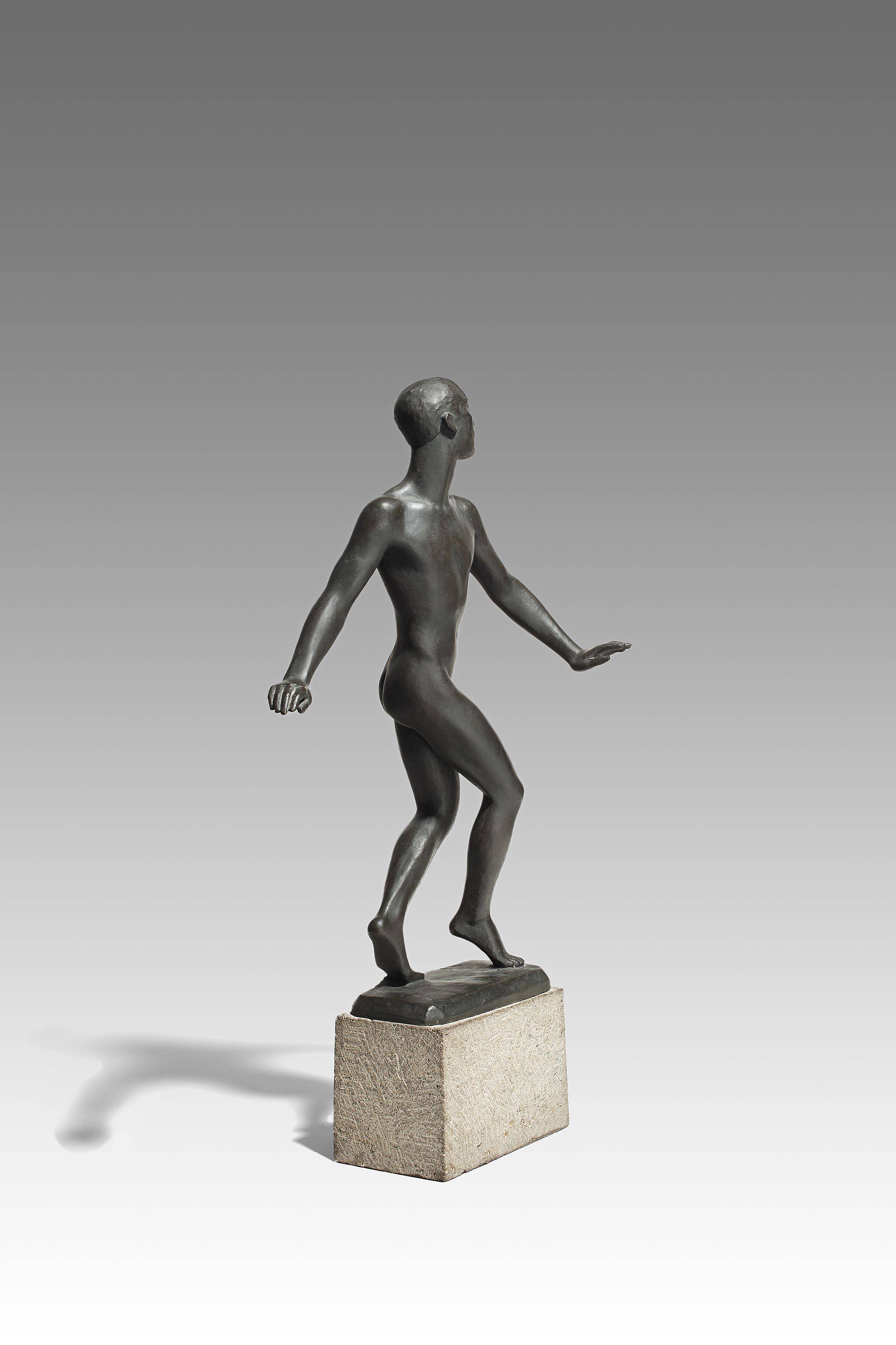 Auf diesem Bild ist das folgende Kunstwerk zu sehen: Georg Kolbe. „Tänzer Nijinsky“. 1913/19.