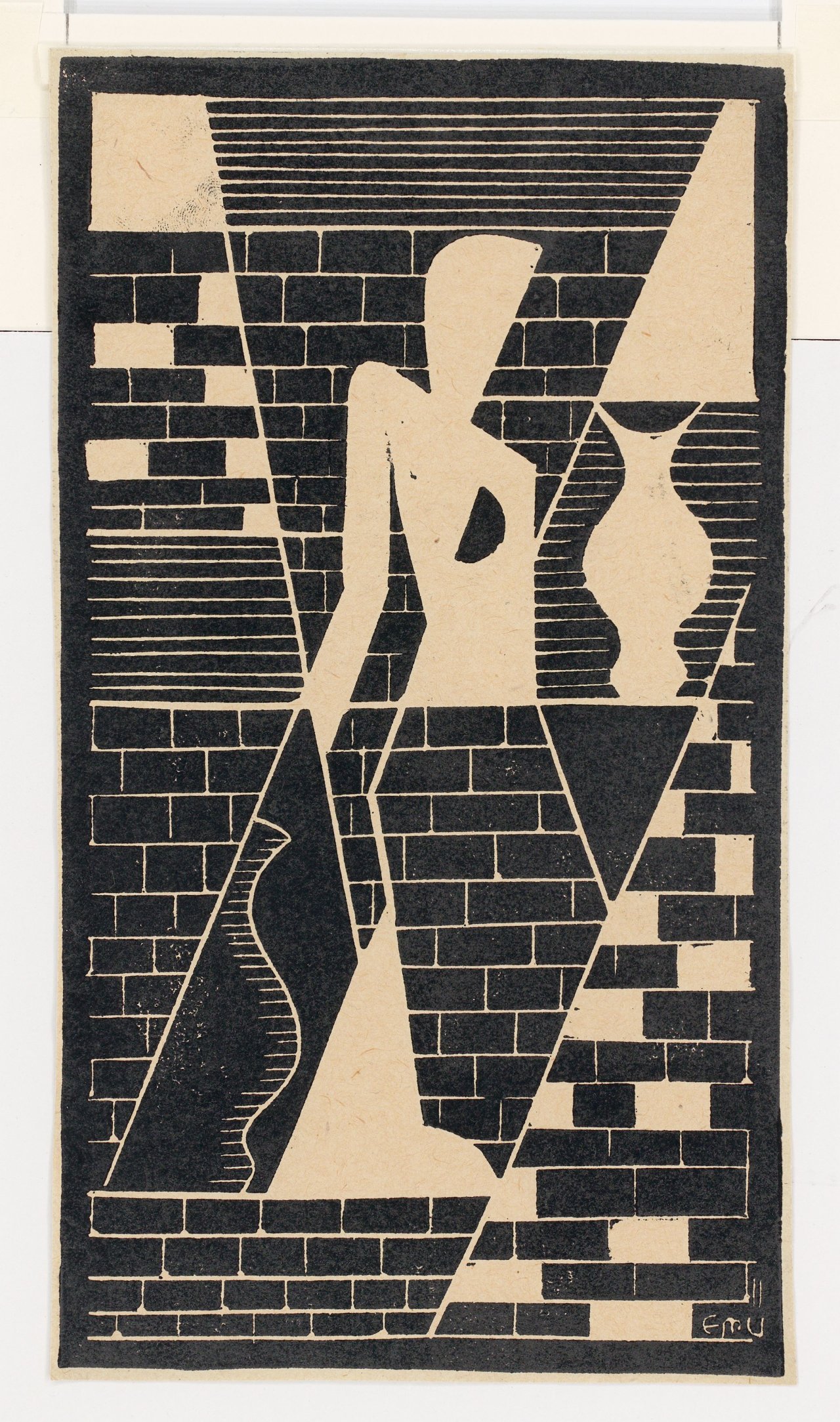 This picture shows the following artwork: Erich Müller-Kraus. Female nude with vase. 1931.