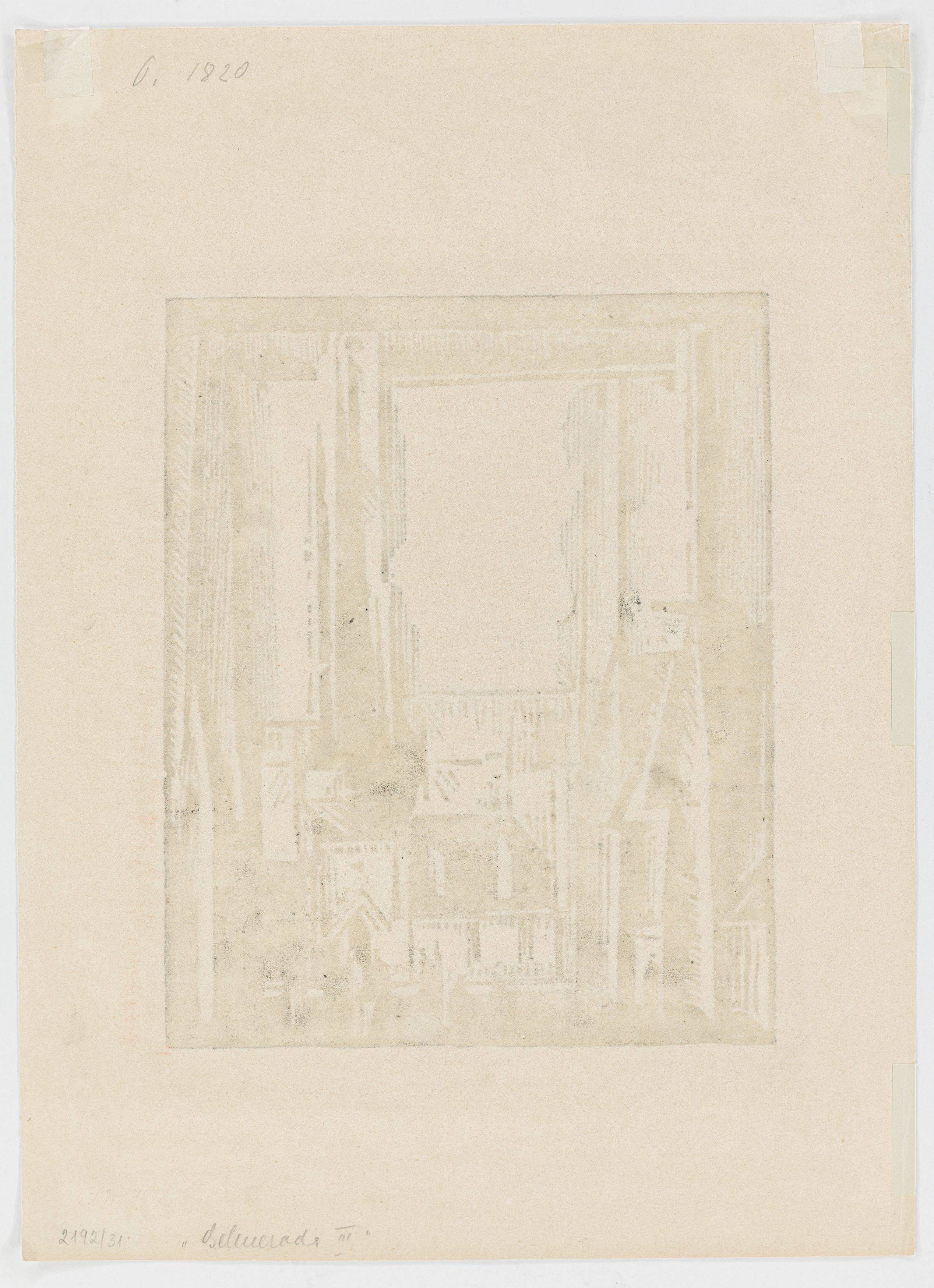 Auf diesem Bild ist das folgende Kunstwerk zu sehen: Lyonel Feininger. „Gelmeroda“. 1918.