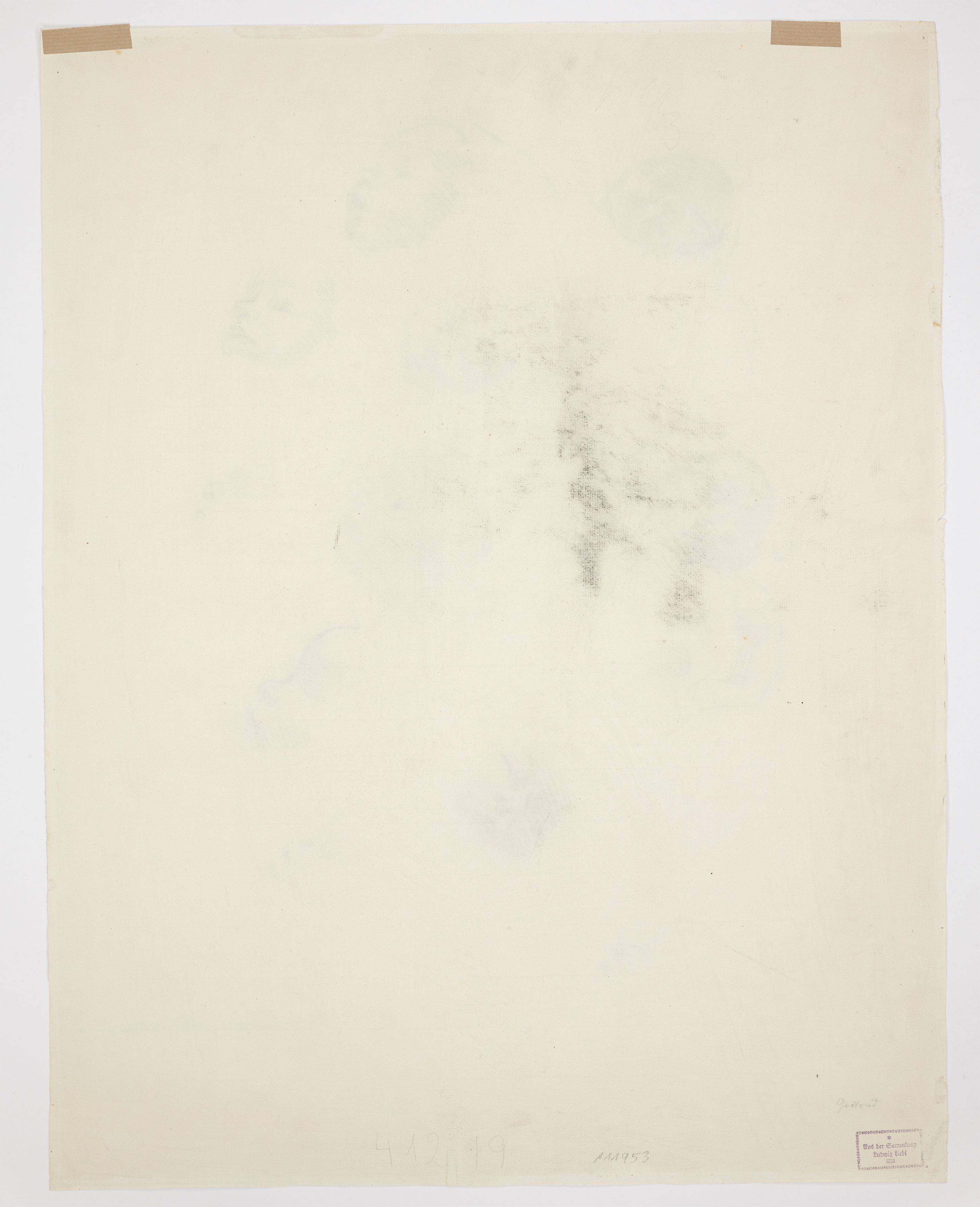 This picture shows the following artwork: Käthe Kollwitz. Head studies of an infant. 1920s.