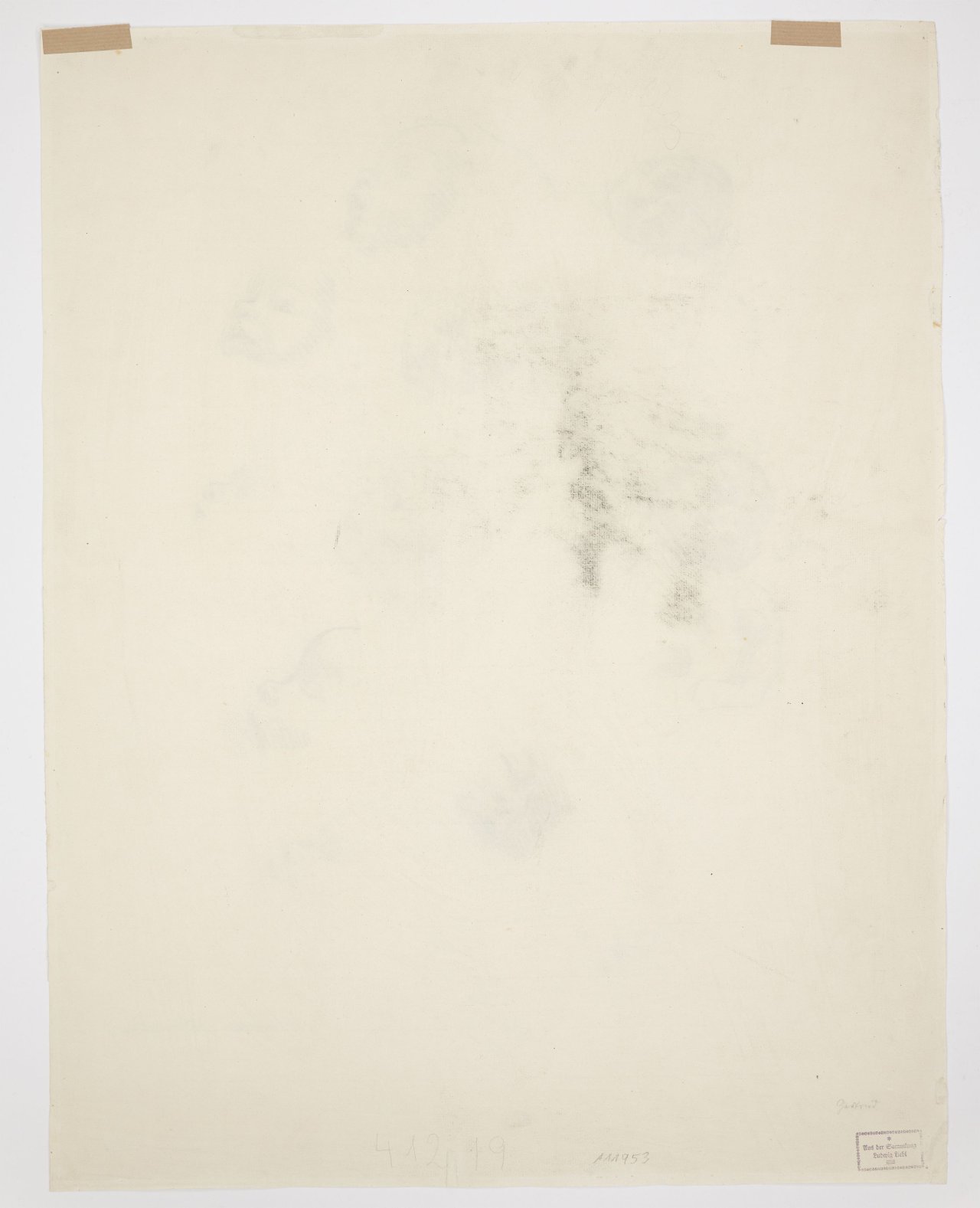 This picture shows the following artwork: Käthe Kollwitz. Head studies of an infant. 1920s.