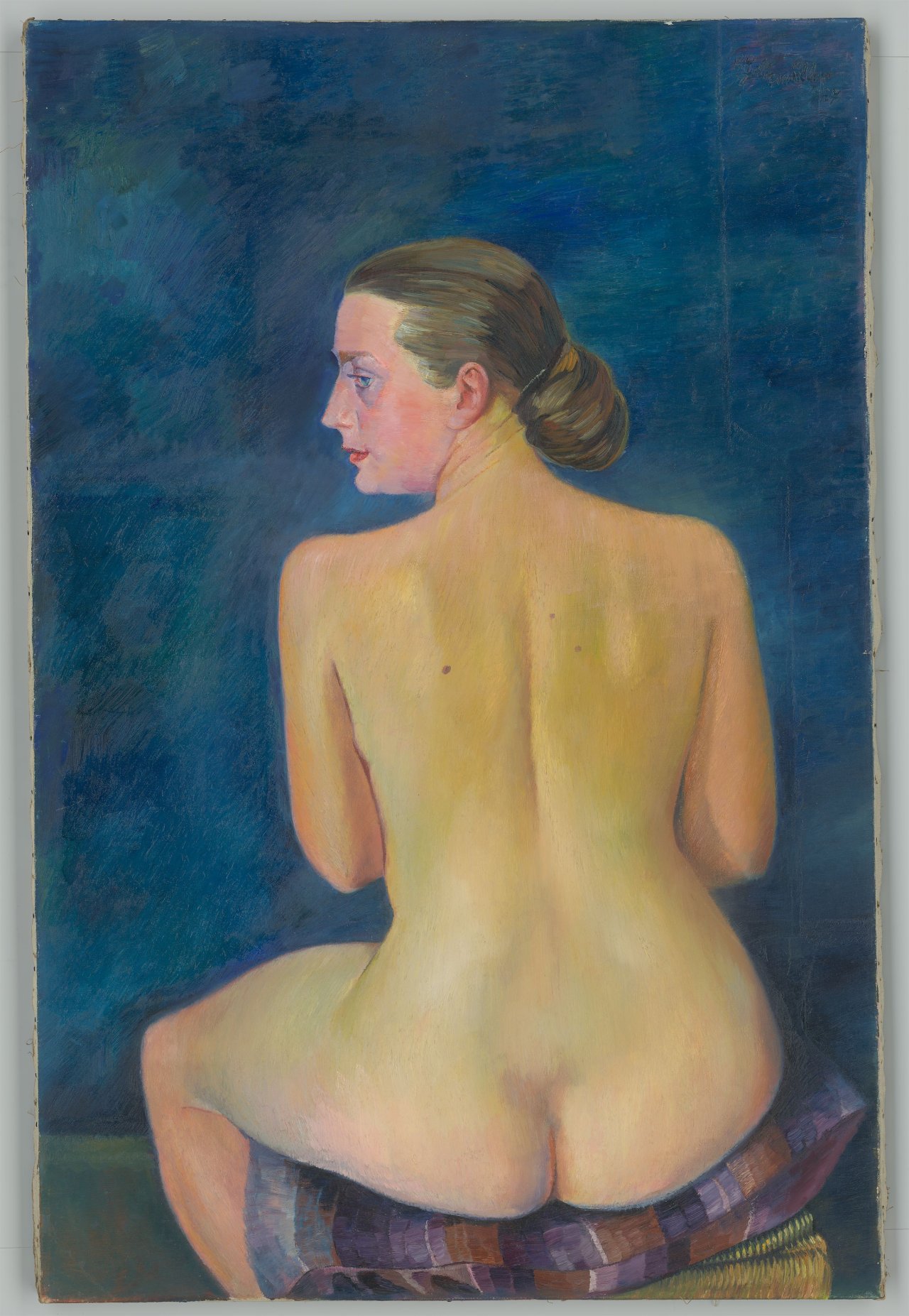 This picture shows the following artwork: Conrad Felixmüller. ”Nackter Rücken”. 1927.