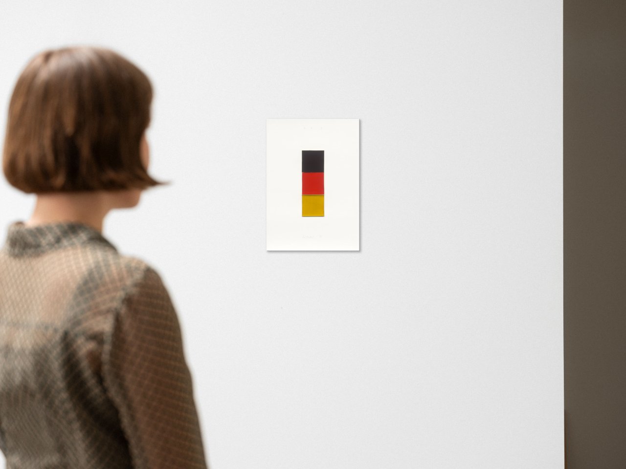 This picture shows the following artwork: Gerhard Richter. ”Schwarz Rot Gold I”. 1998.