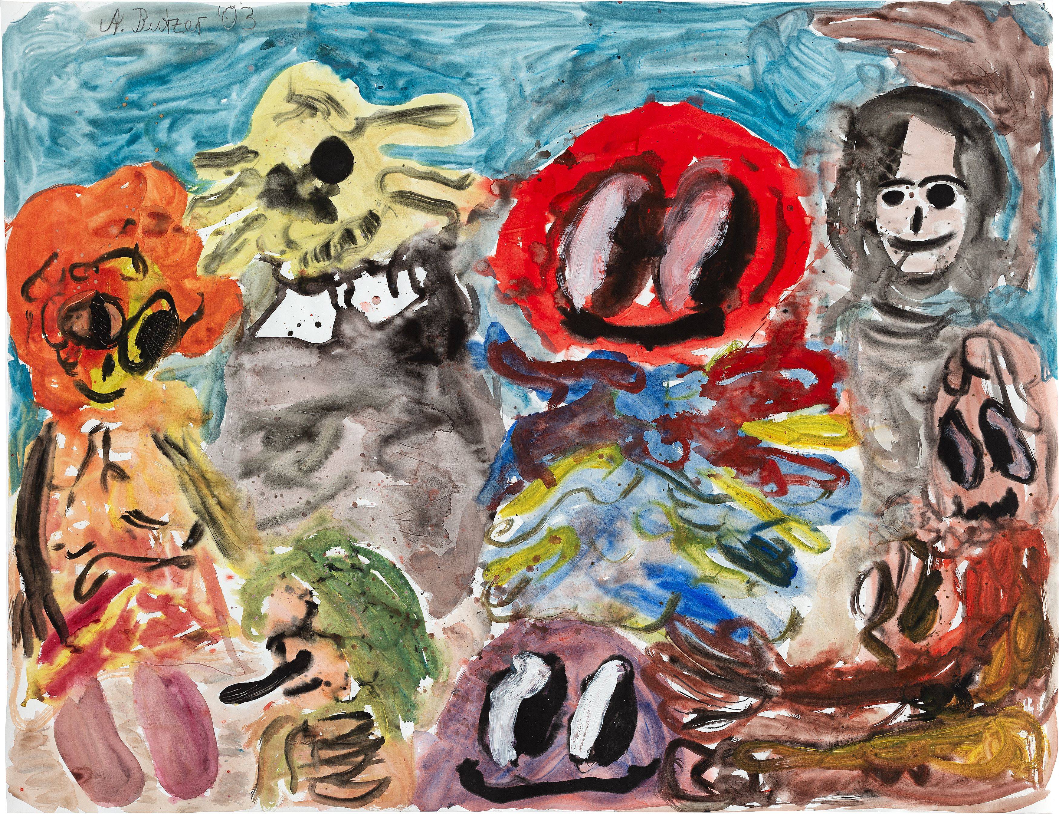 Auf diesem Bild ist das folgende Kunstwerk zu sehen: André Butzer. Ohne Titel. 2003.