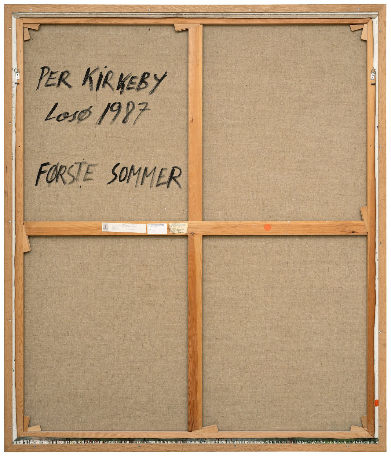 This picture shows the following artwork: Per Kirkeby. ”Første Sommer”. 1987.