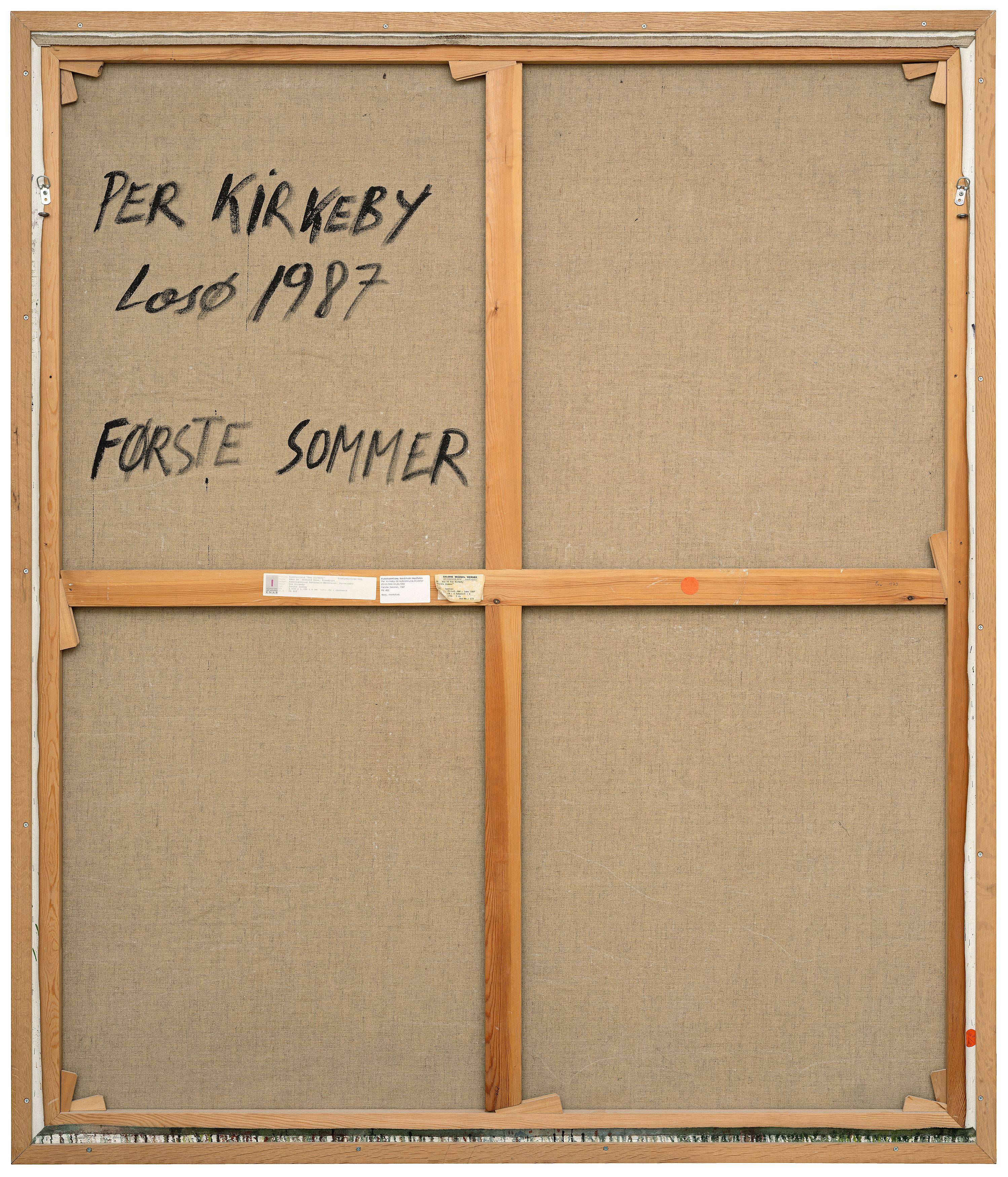 This picture shows the following artwork: Per Kirkeby. ”Første Sommer”. 1987.