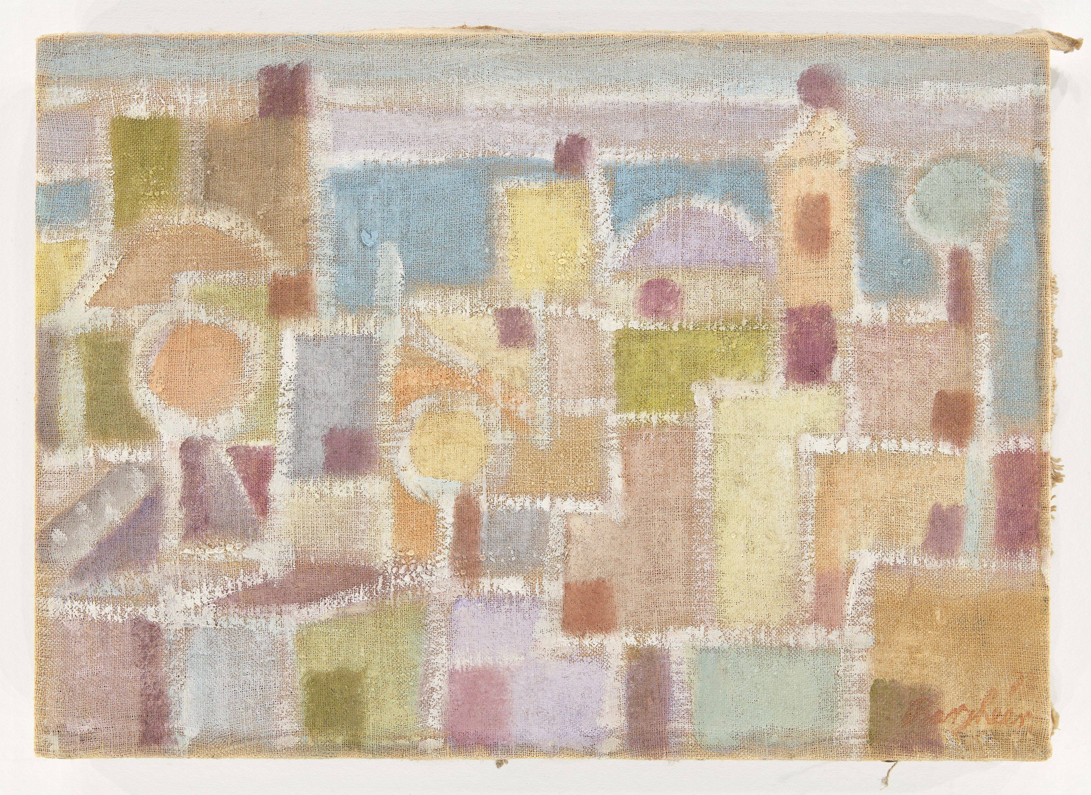 This picture shows the following artwork: Eduard Bargheer. ”Südliche Stadt 2”. Circa 1973.