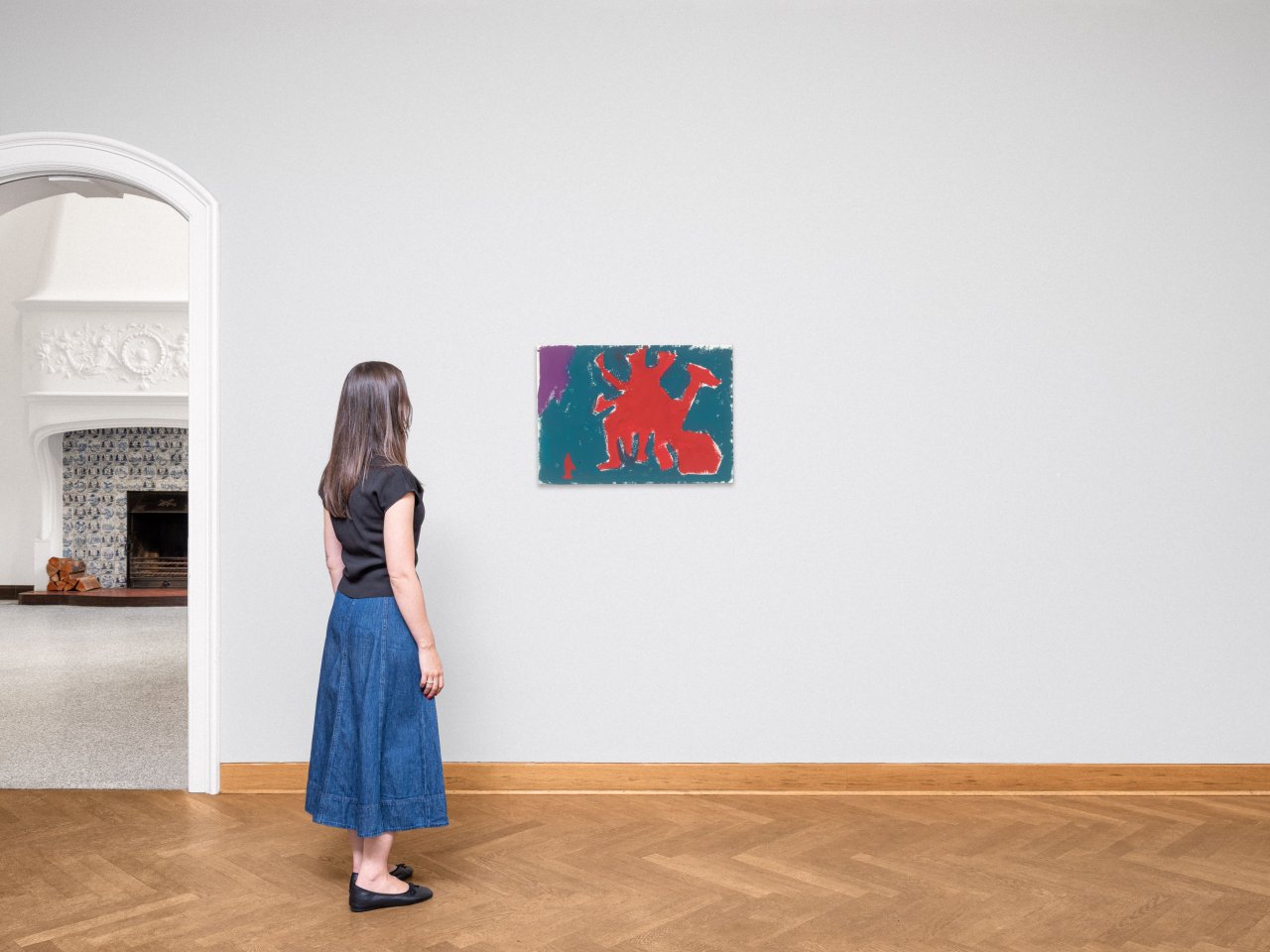 Auf diesem Bild ist das folgende Kunstwerk zu sehen: A.R. Penck. „Entwurf für eine Sculptur L“.