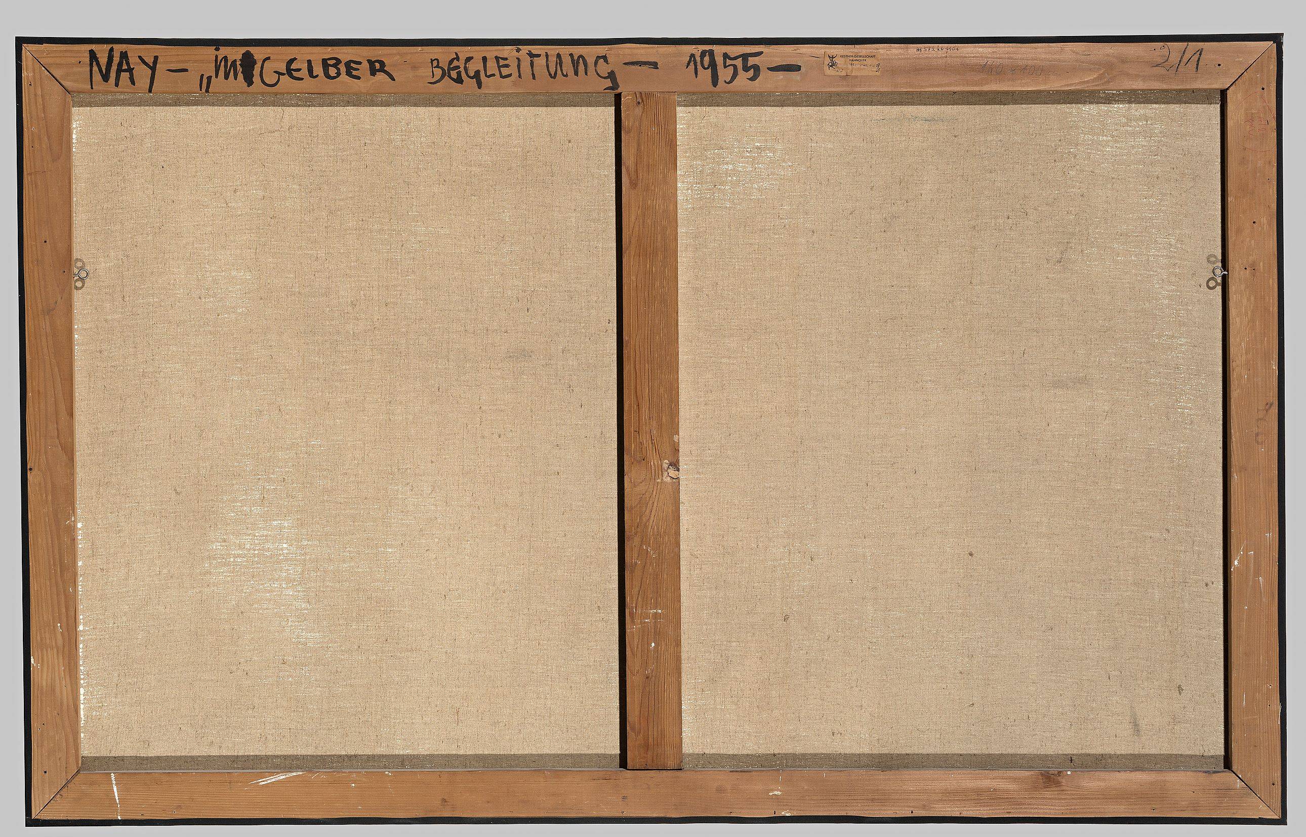 This picture shows the following artwork: Ernst Wilhelm Nay. ”In gelber Begleitung”. 1955.