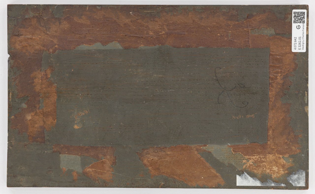 This picture shows the following artwork: Charles-François Daubigny. Evening in Porte-Joie. Circa 1875.