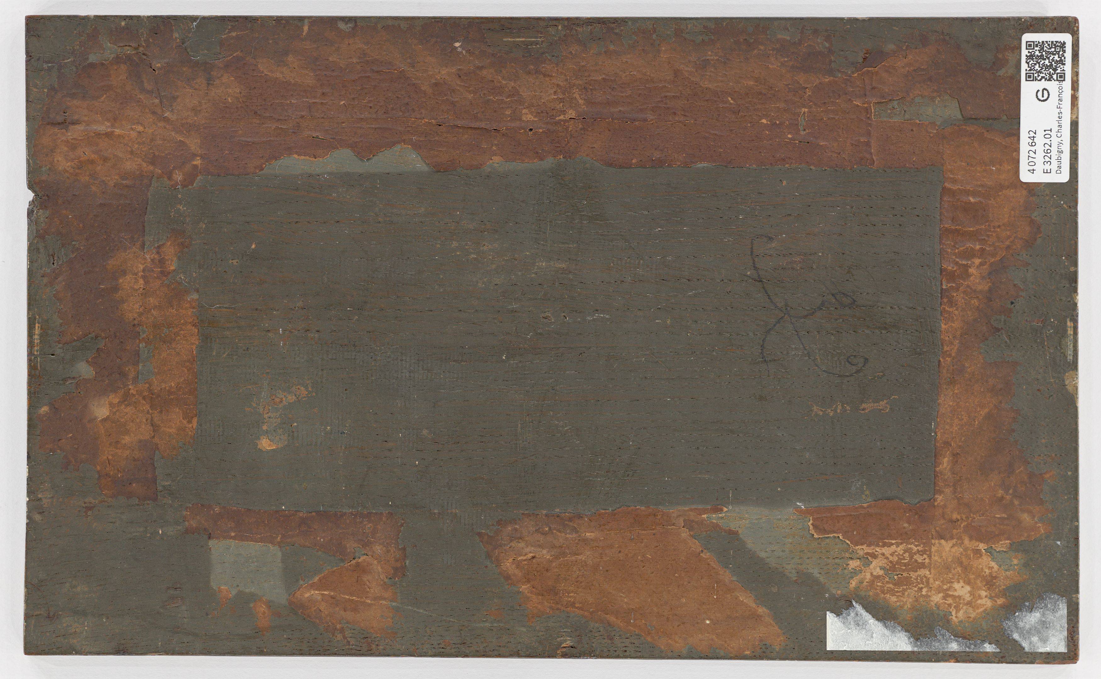 This picture shows the following artwork: Charles-François Daubigny. Evening in Porte-Joie. Circa 1875.